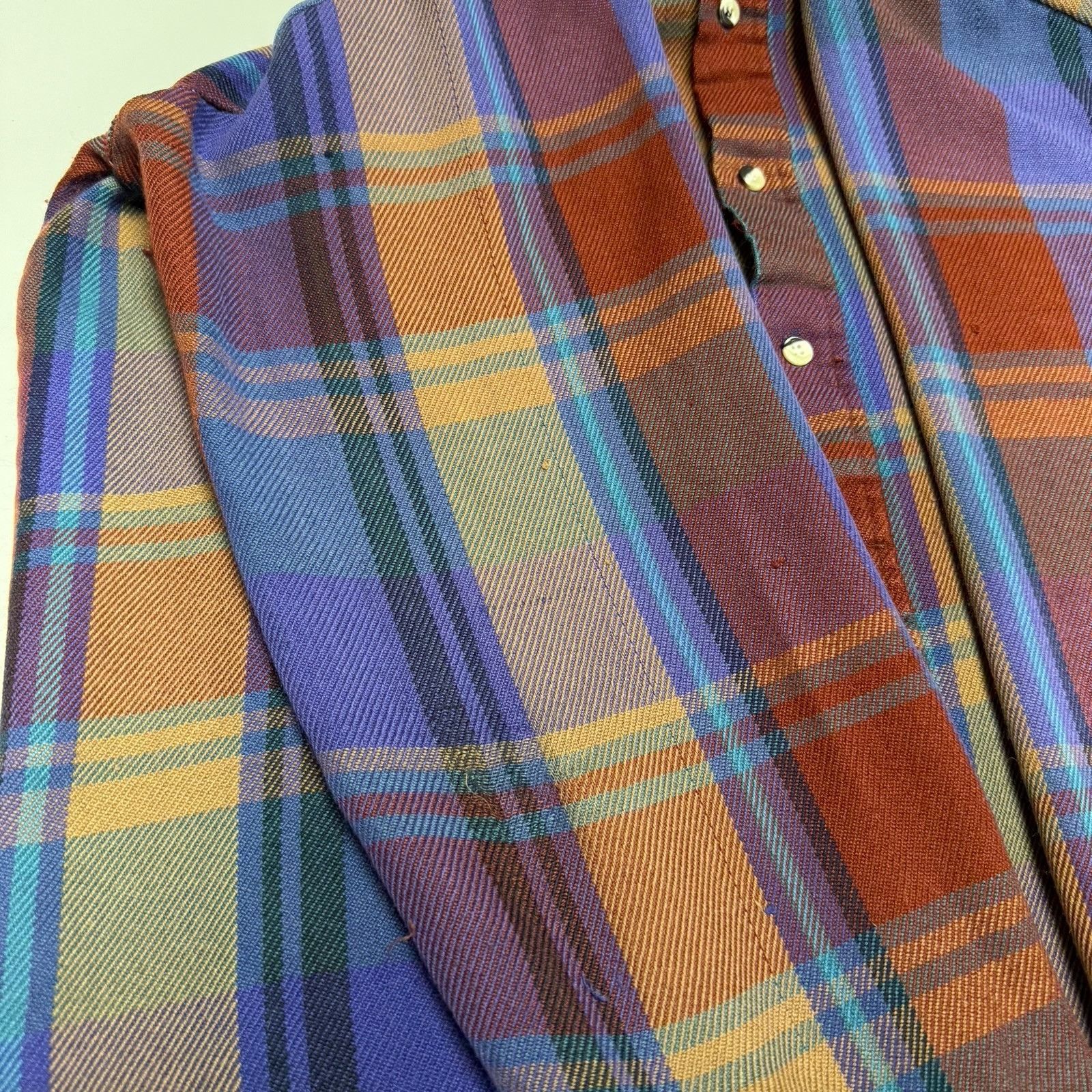 Vintage Vintage Williams Bay Plaid Button Up Flannel Shirt Mens L Size US L / EU 52-54 / 3 - 8 Thumbnail