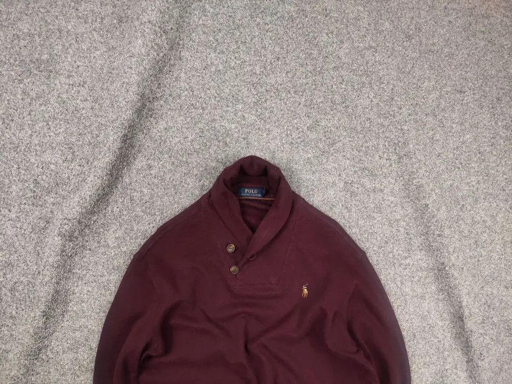 Polo Ralph Lauren Vintage Polo Ralph Lauren Logo Half-Buttoned Jumper Pullover Size US S / EU 44-46 / 1 - 1 Thumbnail