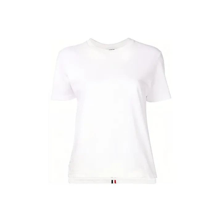 Thom Browne Thom Browne White Short Sleeve T-Shirt 0079 Size L / US 10 / IT 46 - 1 Thumbnail