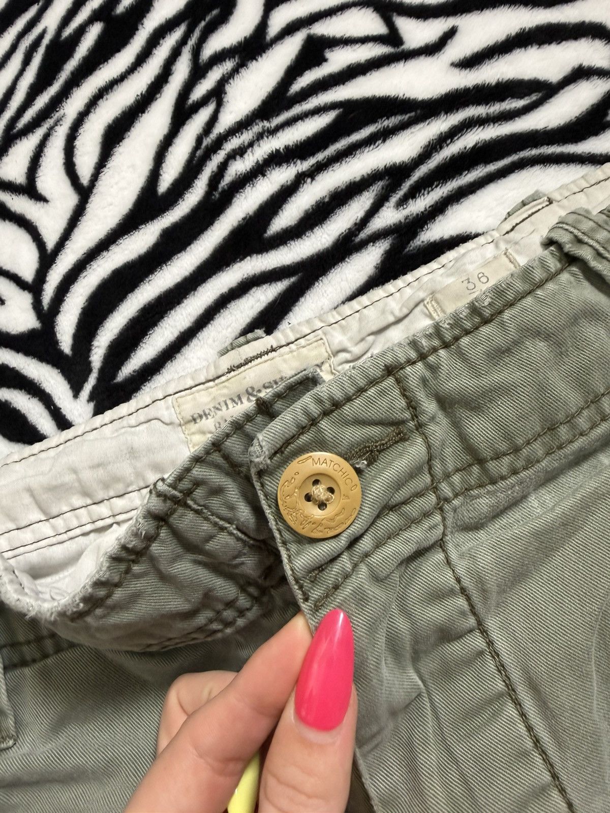 Denim & Supply Ralph Lauren Vintage RL Denim & Supply Cargo Shorts Military SZ 36 Size US 36 / EU 52 - 7 Thumbnail