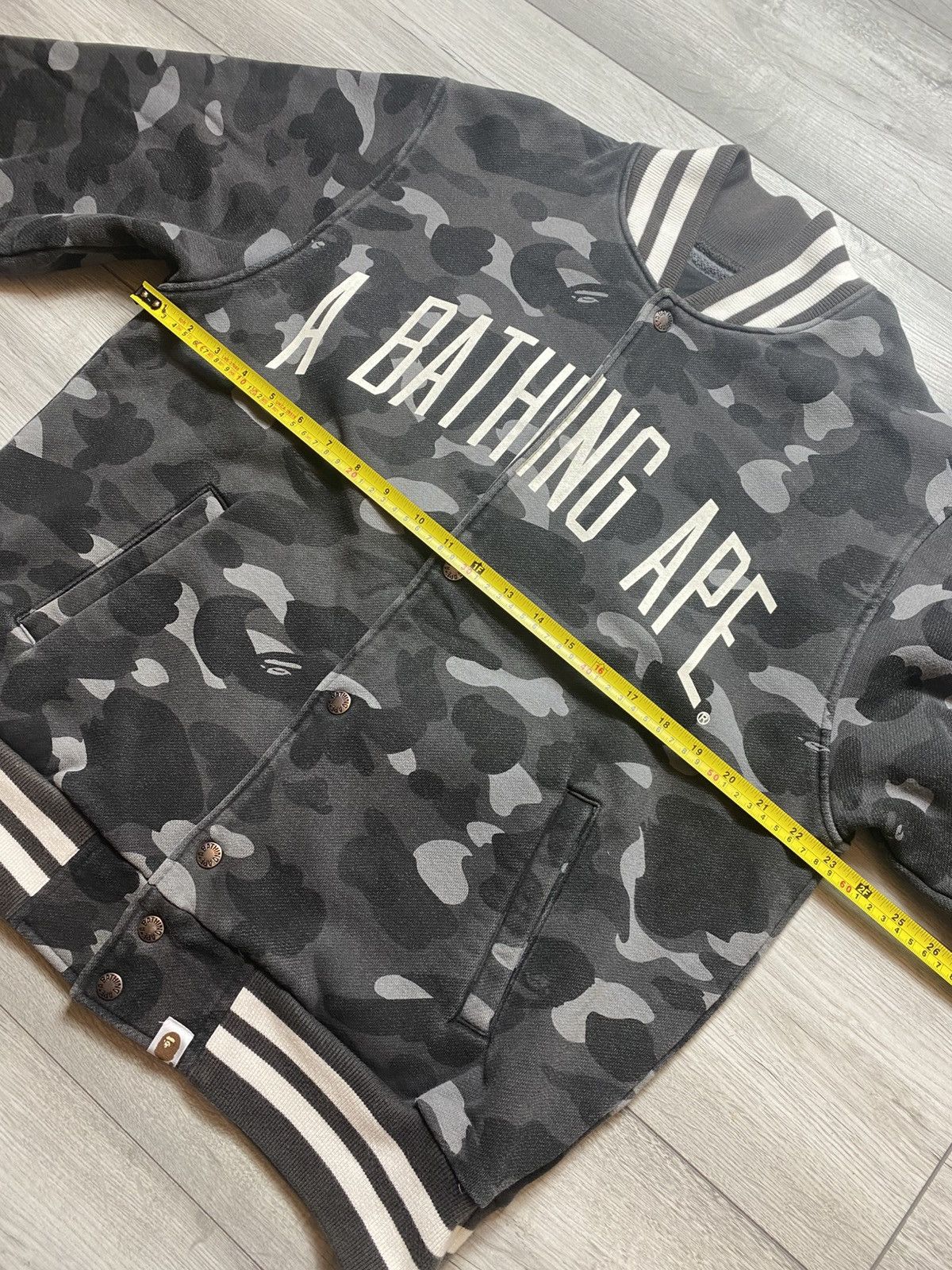 Bape Bape camo varsity bomber jacket Size US M / EU 48-50 / 2 - 8 Thumbnail