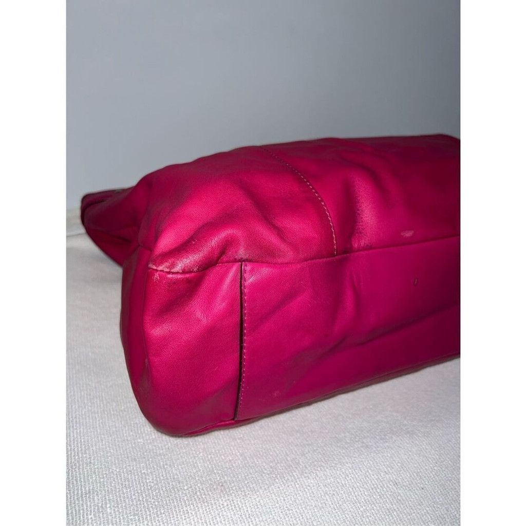 Coach VTG COACH Daisy Magenta Leather Emma Shoulder Bag F23973 Size ONE SIZE - 3 Thumbnail