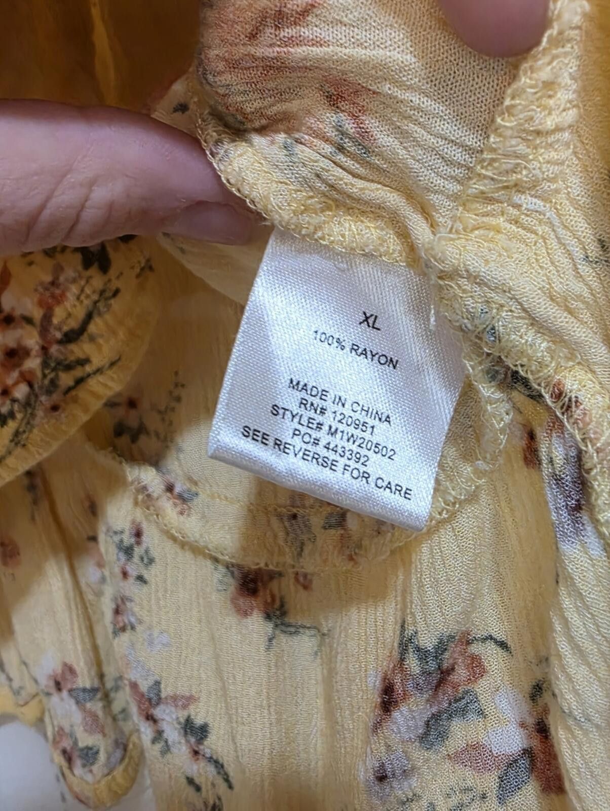 Other Hippie Rose Flutter Top Size XL / US 12-14 / IT 48-50 - 5 Thumbnail