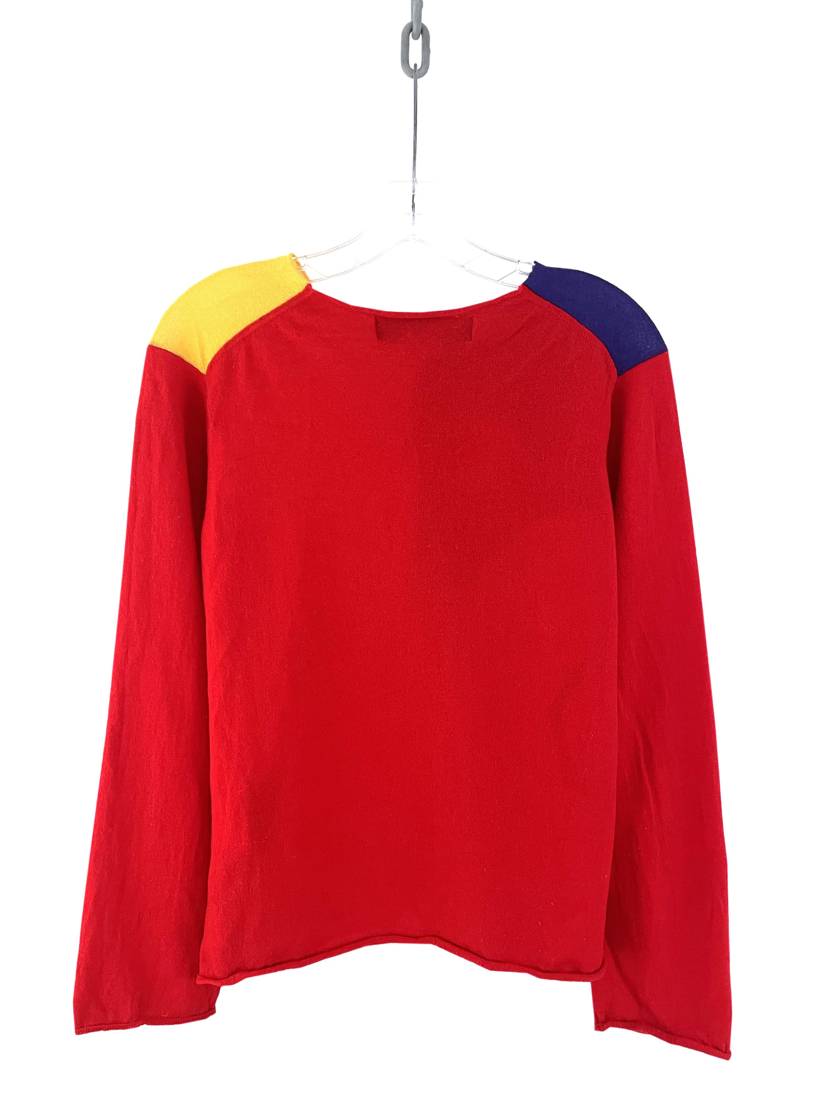 Comme des Garcons Homme Plus 2007 Abstract Face Sweater Size US S / EU 44-46 / 1 - 8 Thumbnail