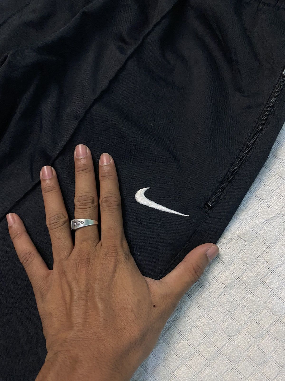 NOCTA × Nike 💥 VINTAGE NIKE BAGGY BLACK WIDE LEG TRACK PANTS Y2K Size US 28 / EU 44 - 9 Thumbnail