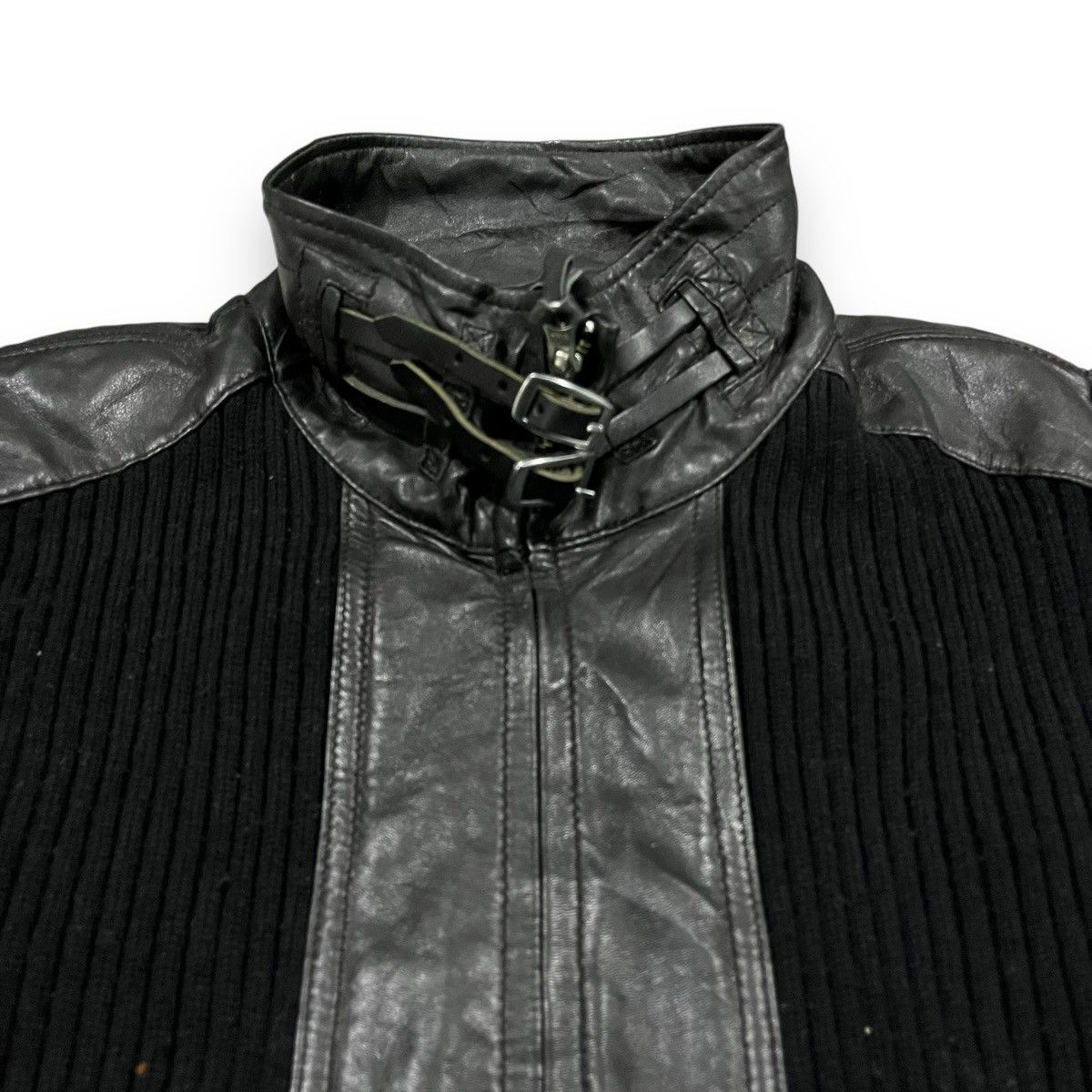 Avirex VINTAGE AVIREX MILITARY KNITWEAR LEATHER JACKET Size US M / EU 48-50 / 2 - 3 Thumbnail