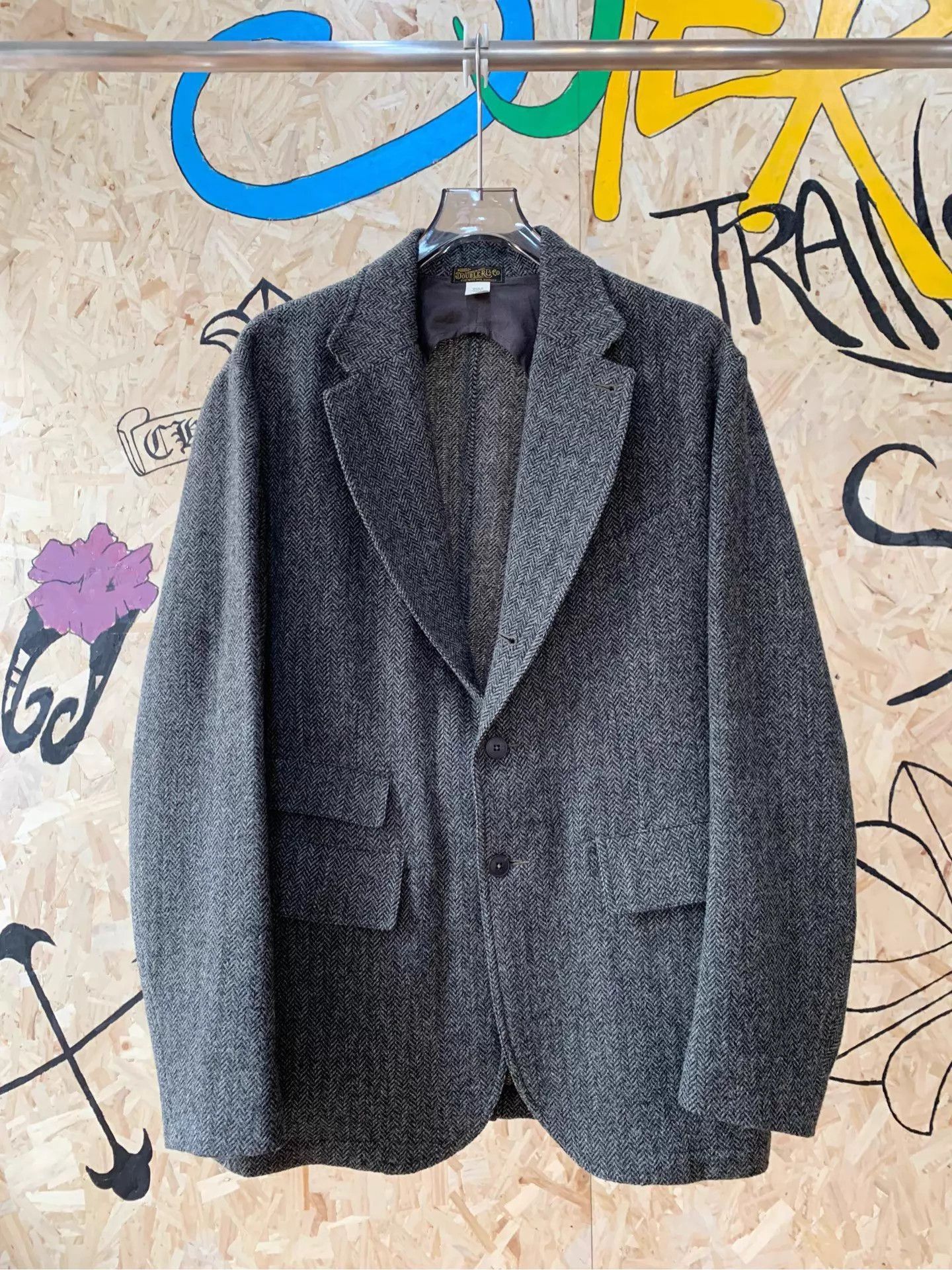 Ralph Lauren Gray Herringbone Blazer - XL Size US XL / EU 56 / 4 - 1 Thumbnail