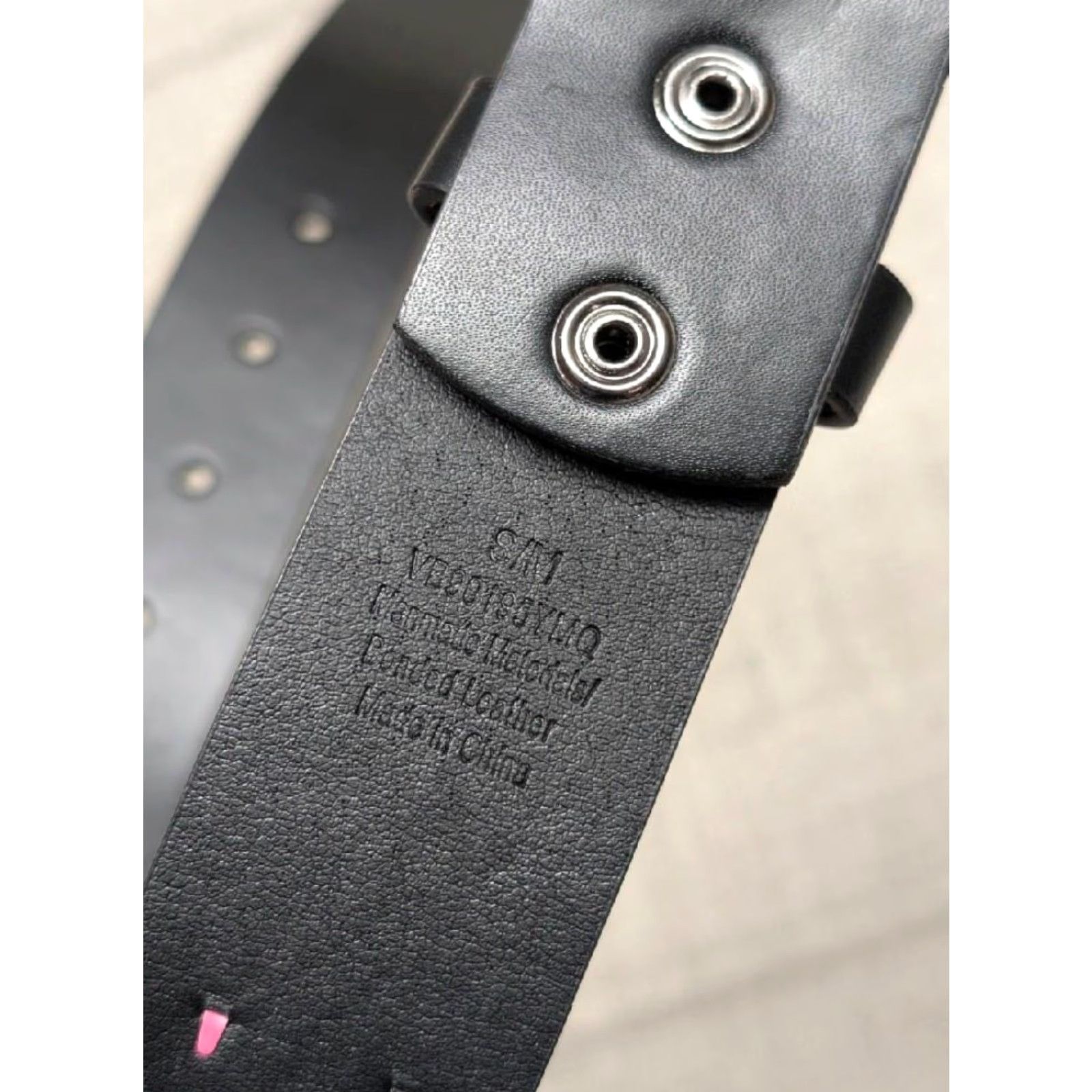 Vintage VINTAGE Y2K belt STUDDED pink black 32 Western Belt Mens Size 32 - 7 Thumbnail