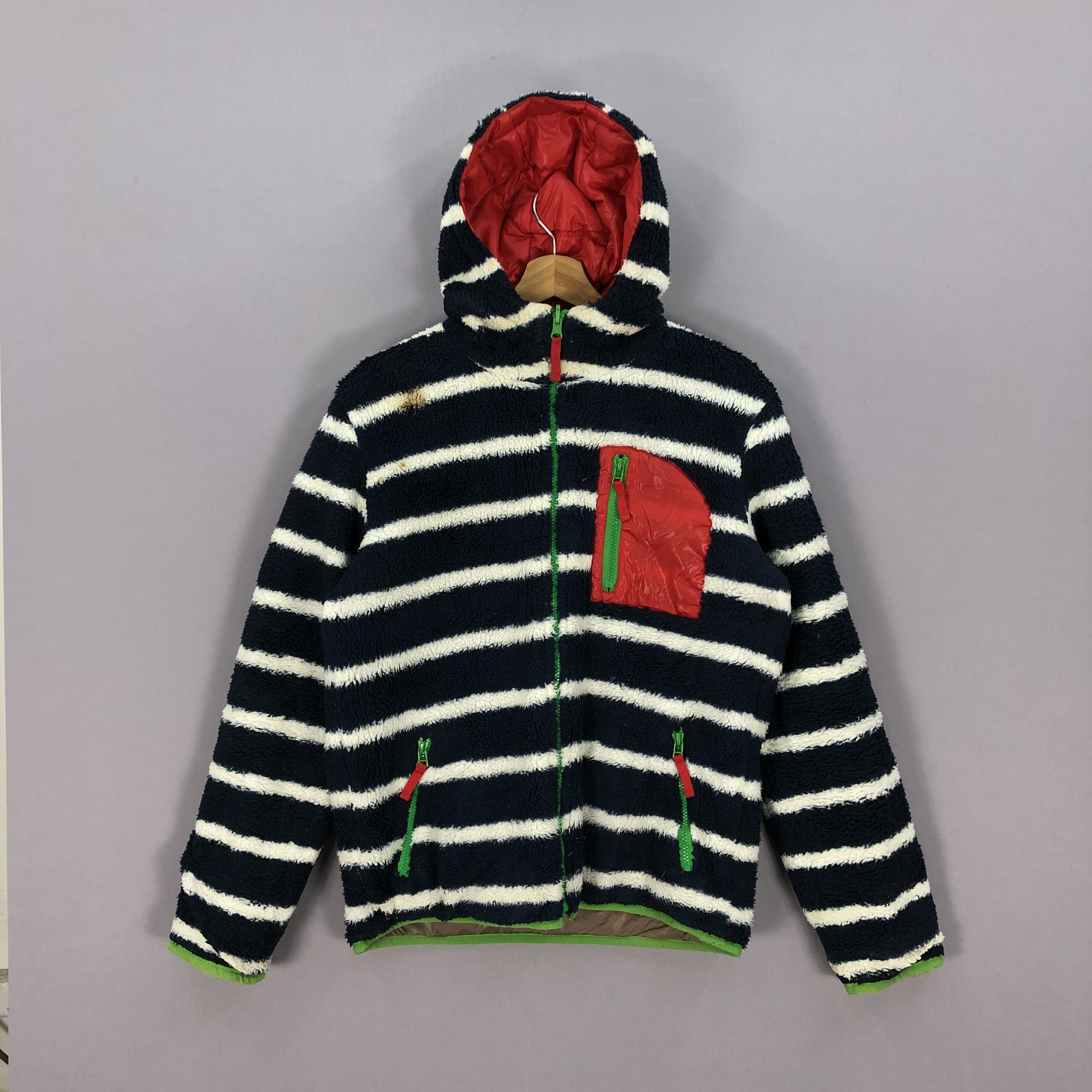 Japanese Brand × Vintage Vintage Soul of Freedom Hoodie Reversible Fleece Jacket Size US M / EU 48-50 / 2 - 4 Thumbnail