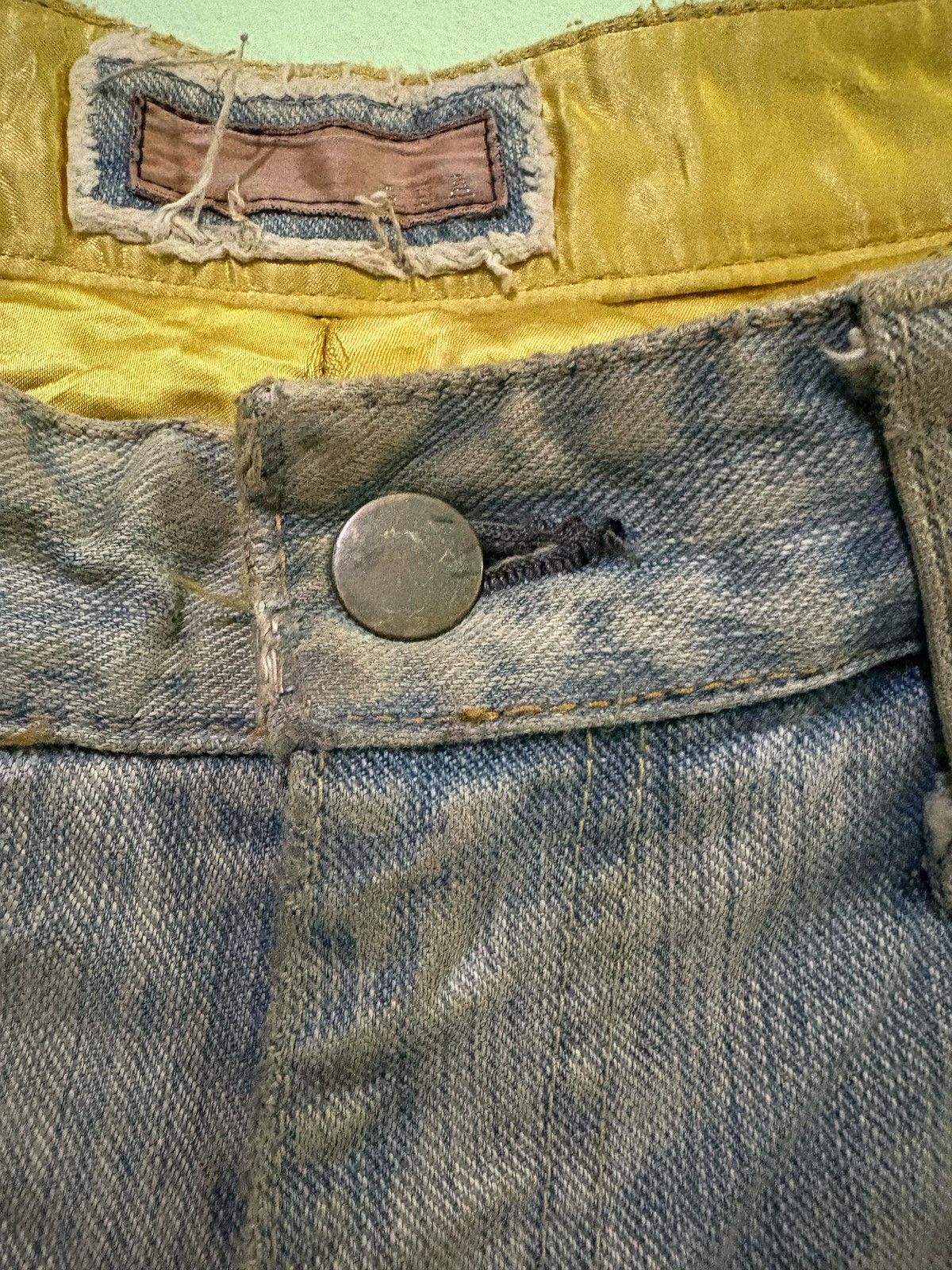 Japanese Brand AXA Streetwear Flared Distressed Denim Size US 32 / EU 48 - 17 Thumbnail