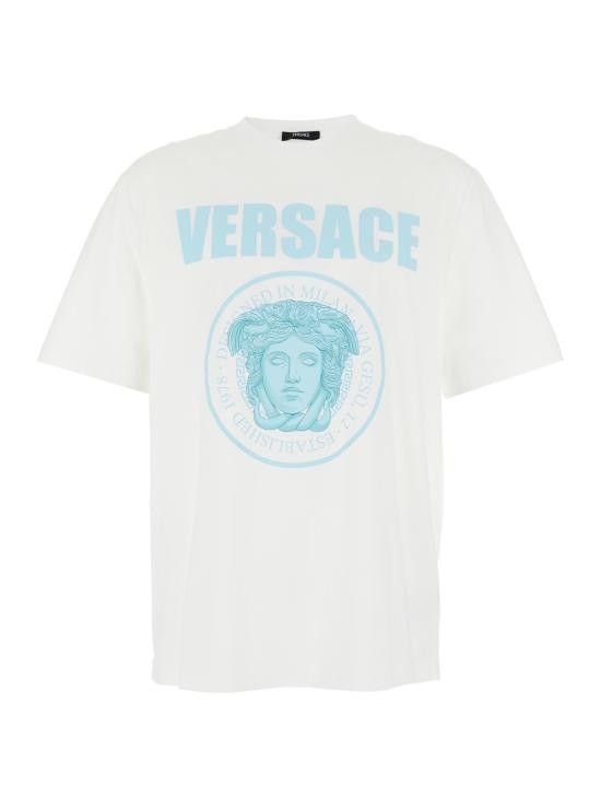Versace VERSACE Men Tops 10133021A150831W000 White Size US L / EU 52-54 / 3 - 1 Thumbnail