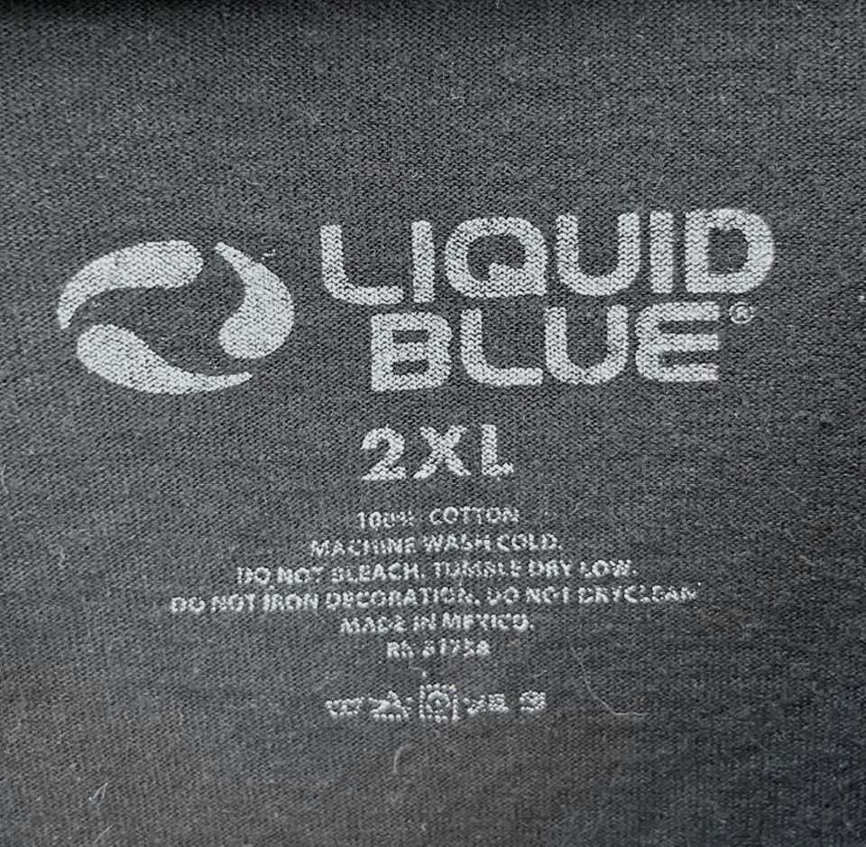 Liquid Blue Vintage Liquid Blue Heaven or Hell Dual-Sided Skull Tee 2XL Size US XXL / EU 58 / 5 - 6 Thumbnail