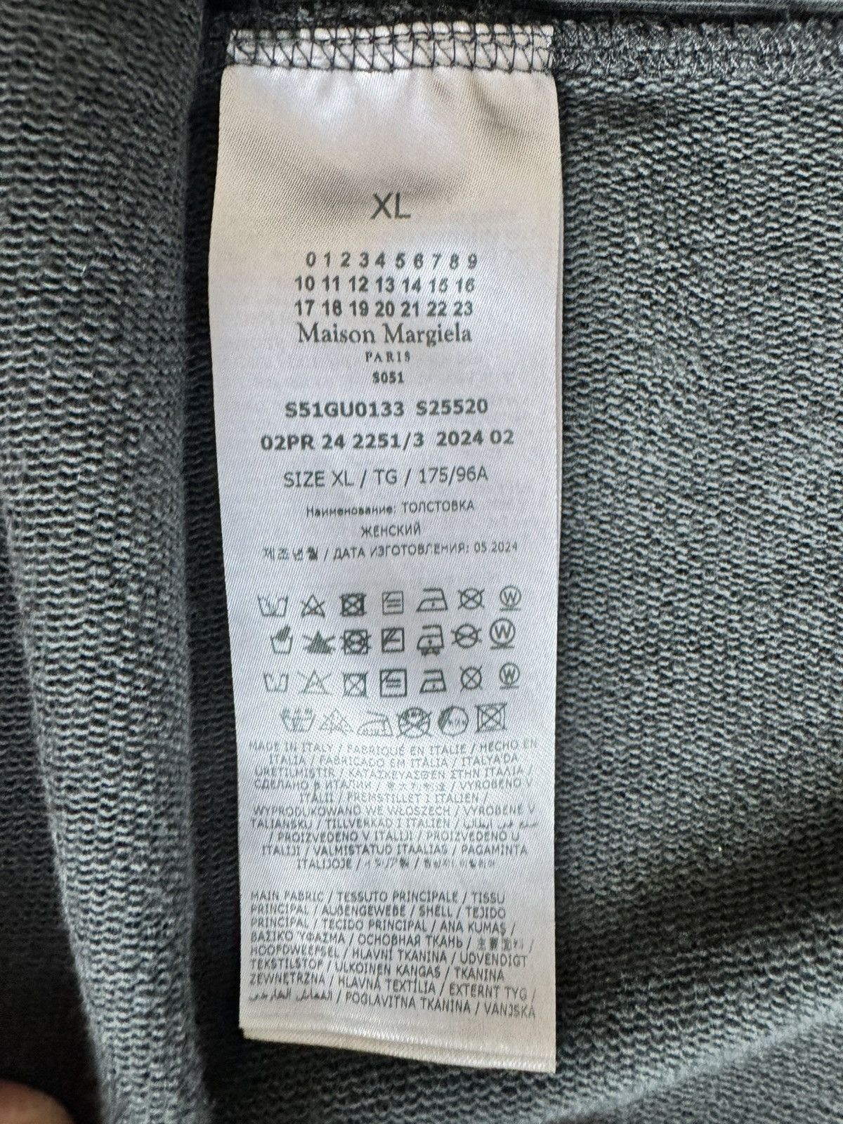 Maison Margiela Maison Margiela Embroidered Hoodie Size US XL / EU 56 / 4 - 6 Thumbnail