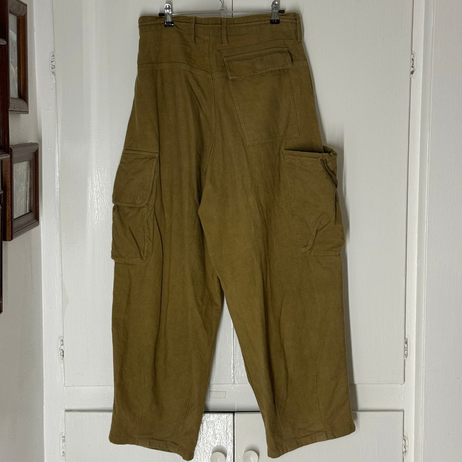 Story Mfg. STORY MFG. Forager Cargo Cotton Trousers Green Sz Small/32 Size US 32 / EU 48 - 8 Thumbnail