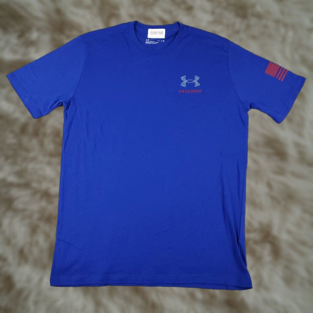 Under Armour Under Armour T-Shirt Mens Medium Blue Casual Short Sleeve Sports Regular Fit Size US M / EU 48-50 / 2 - 1 Thumbnail