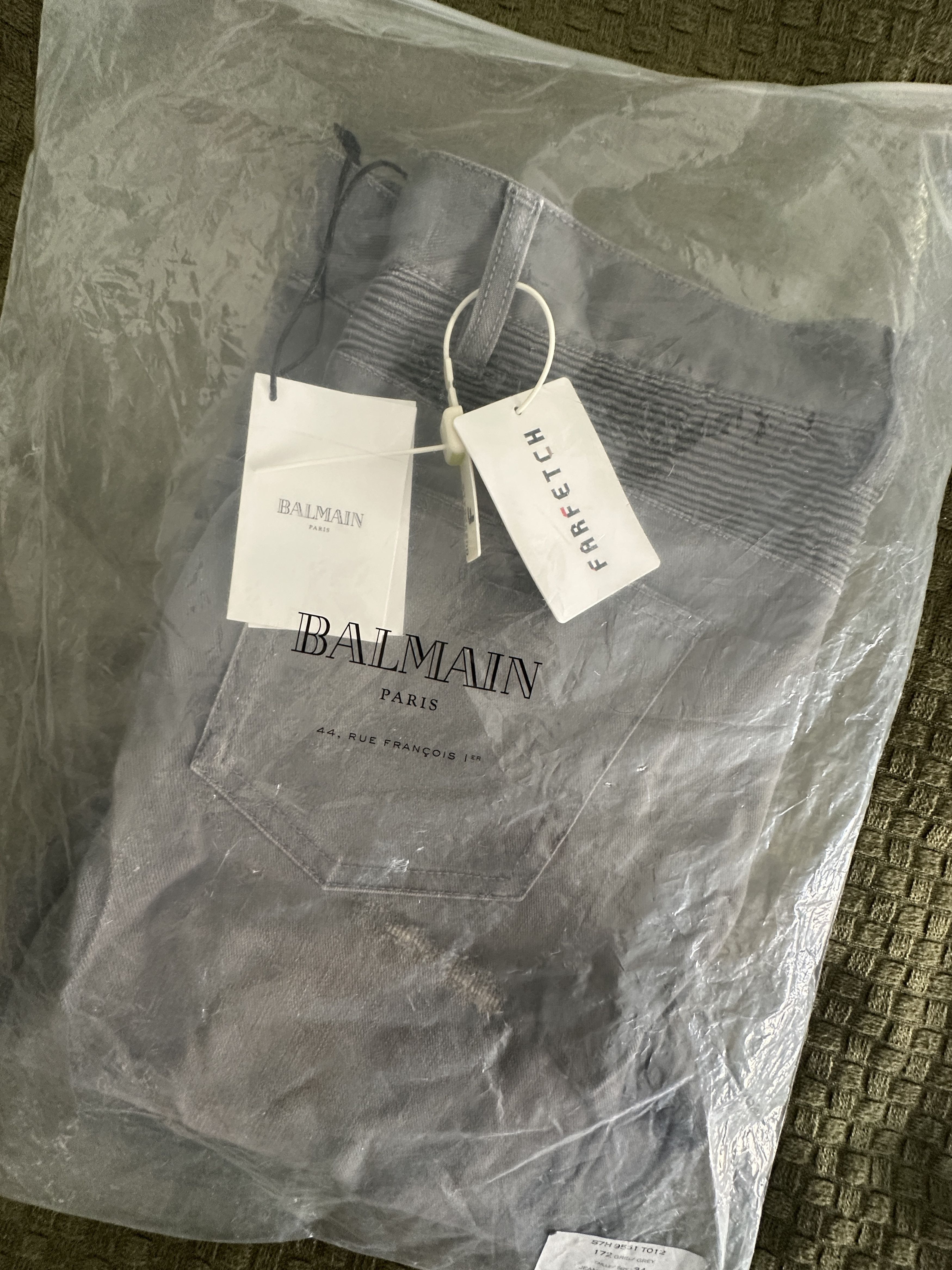 Balmain balmain christophe decarnin biker pants men size 34 Size US 34 / EU 50 - 2 Thumbnail