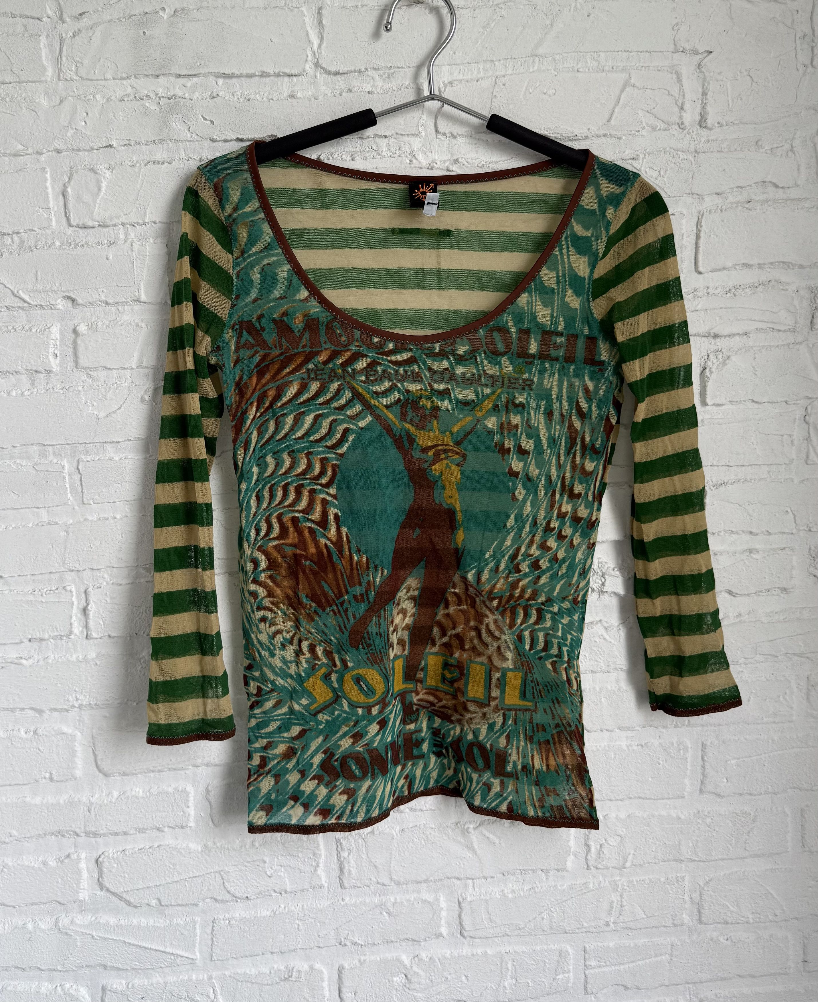 Jean Paul Gaultier Vintage 90s Jean Paul Gaultier Amour au Soleil mesh top Size M / US 6-8 / IT 42-44 - 1 Thumbnail