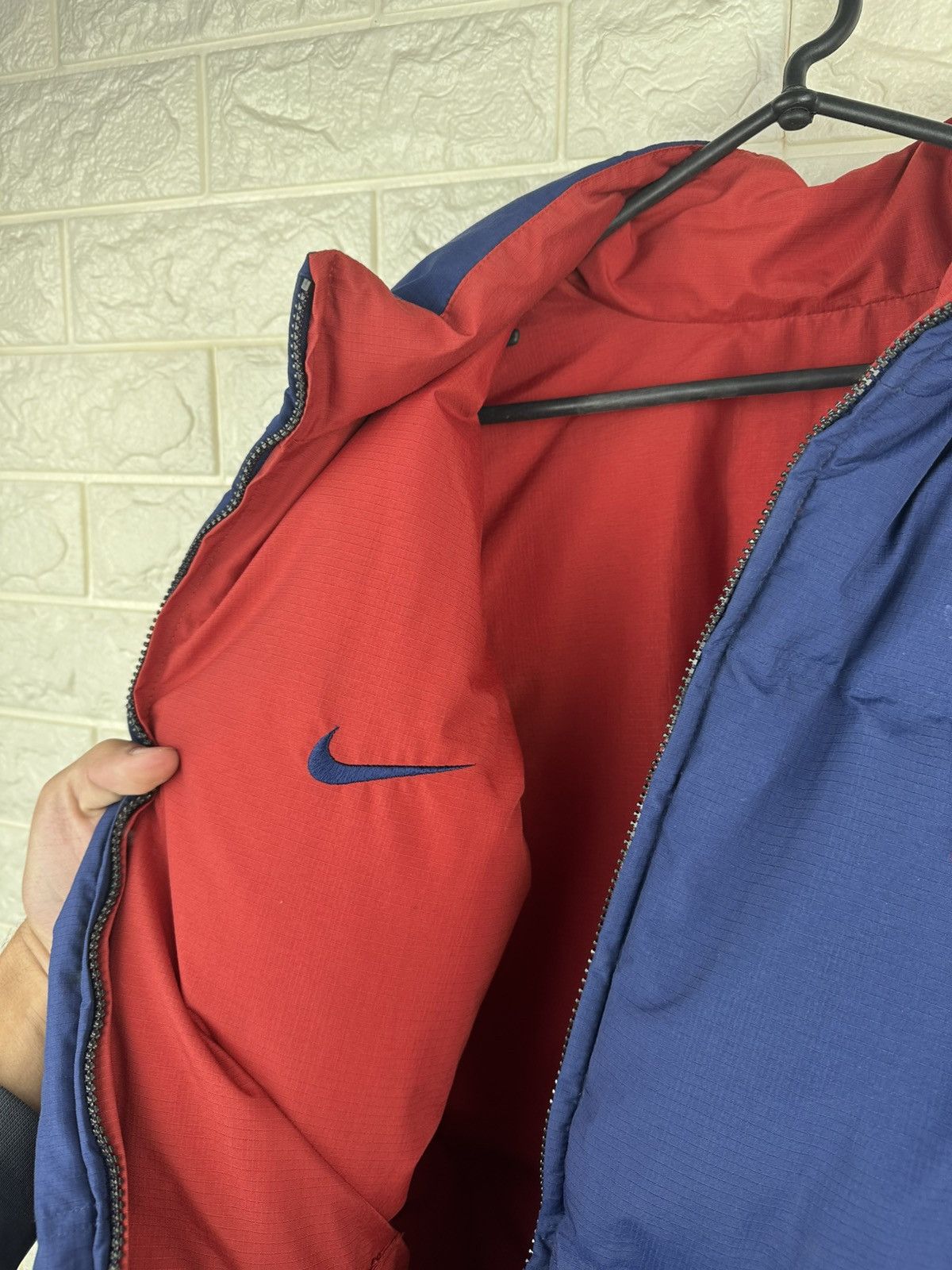 Nike Vintage 00s Nike Down Vest Big Logo Jacket Size US XXL / EU 58 / 5 - 8 Thumbnail