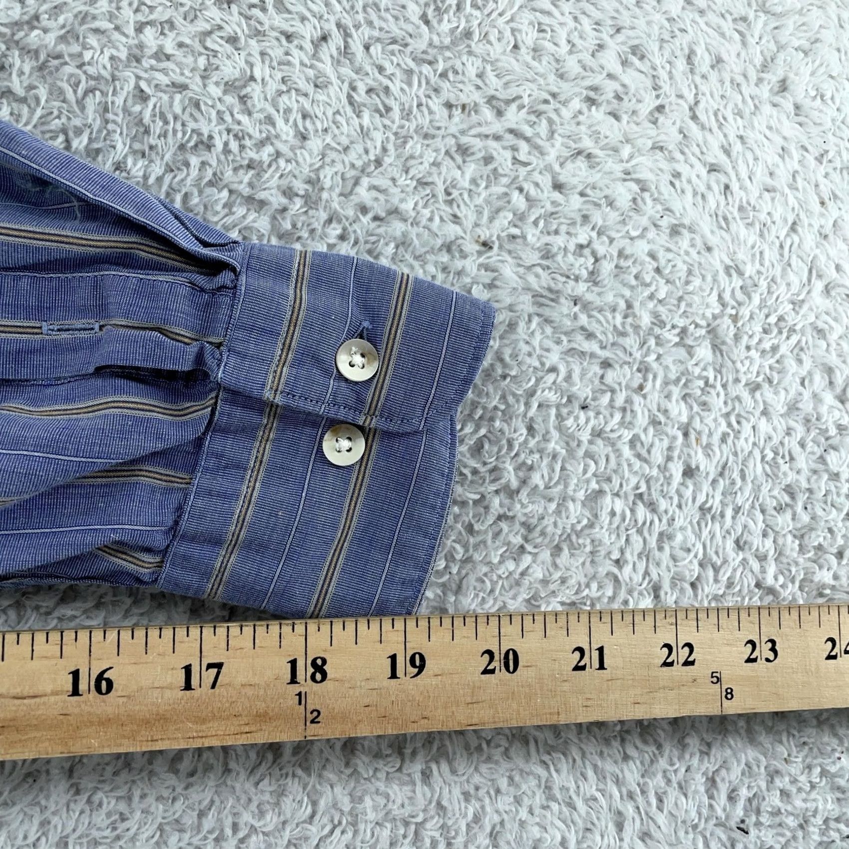Vintage Vintage Sero Shirt Mens XL Blue Striped Regular Fit Button Up USA Size US XL / EU 56 / 4 - 6 Thumbnail