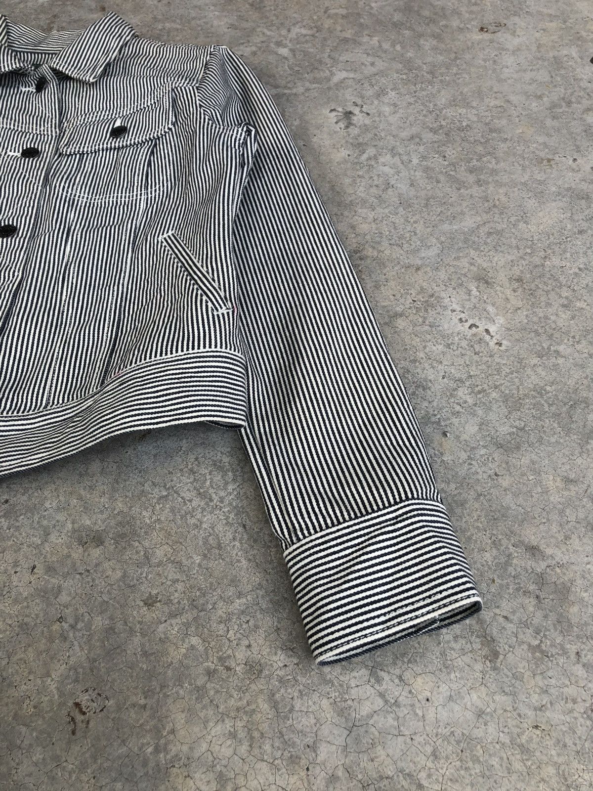 Lauren Ralph Lauren LRL Ralph Lauren Hickory Stripe Denim Jacket Size US S / EU 44-46 / 1 - 8 Thumbnail