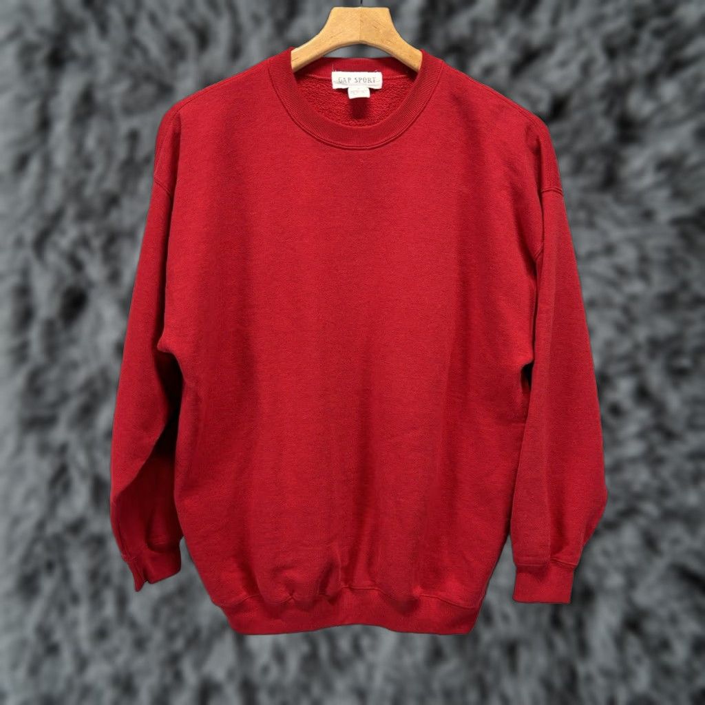Gap VINTAGE Gap Crew Neck Sweatshirt Red Small Unisex 90s Pullover Size US S / EU 44-46 / 1 - 1 Thumbnail