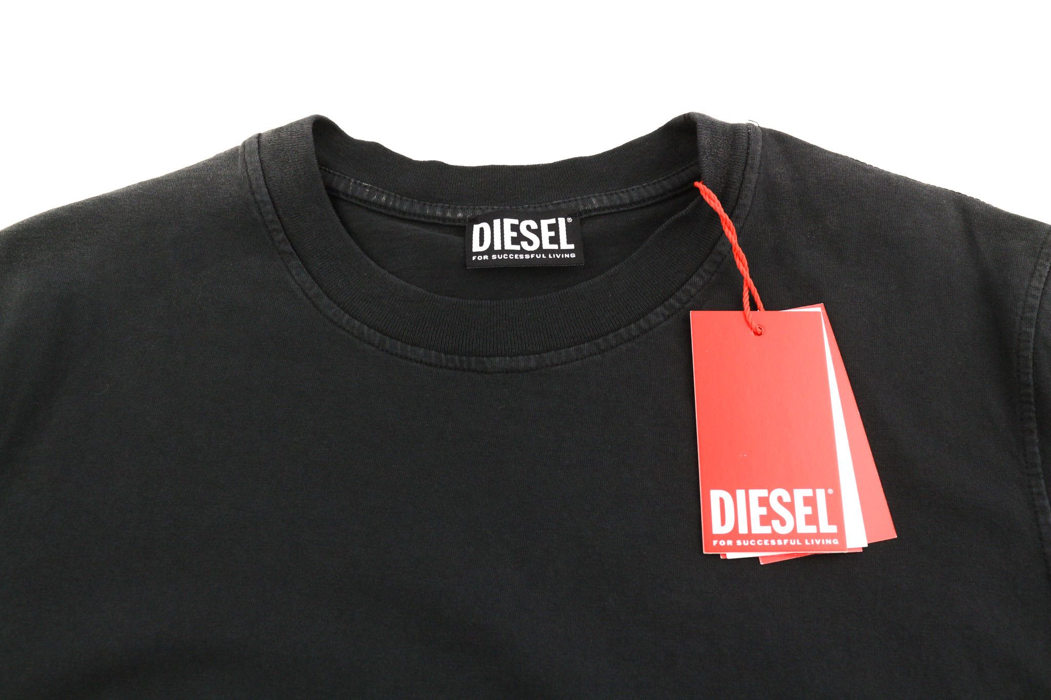 Diesel T-DIEGOR-E22 M Black Washed Short Sleeve Tricot 40335 Size US M / EU 48-50 / 2 - 4 Thumbnail