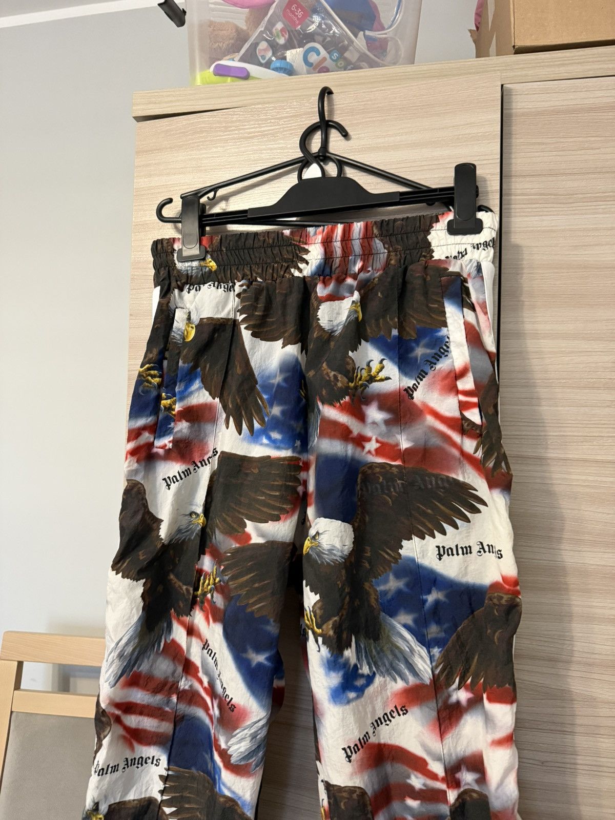 Palm Angels Palm Angels Track Pants Eagles America USA Design Trousers Size US 36 / EU 52 - 2 Thumbnail