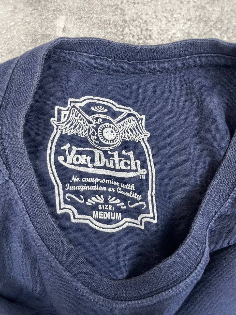 Von Dutch Von Dutch Men Cotton T-Shirt Navy Blue Size M Size US M / EU 48-50 / 2 - 3 Thumbnail