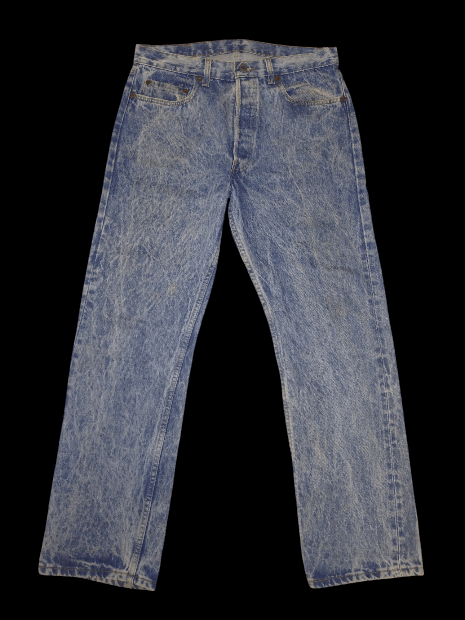 If Six Was Nine × Le Grande Bleu (L.G.B.) × Levi's Crazy acid wash Levi’s Vintage Jeans Size US 34 / EU 50 - 1 Thumbnail