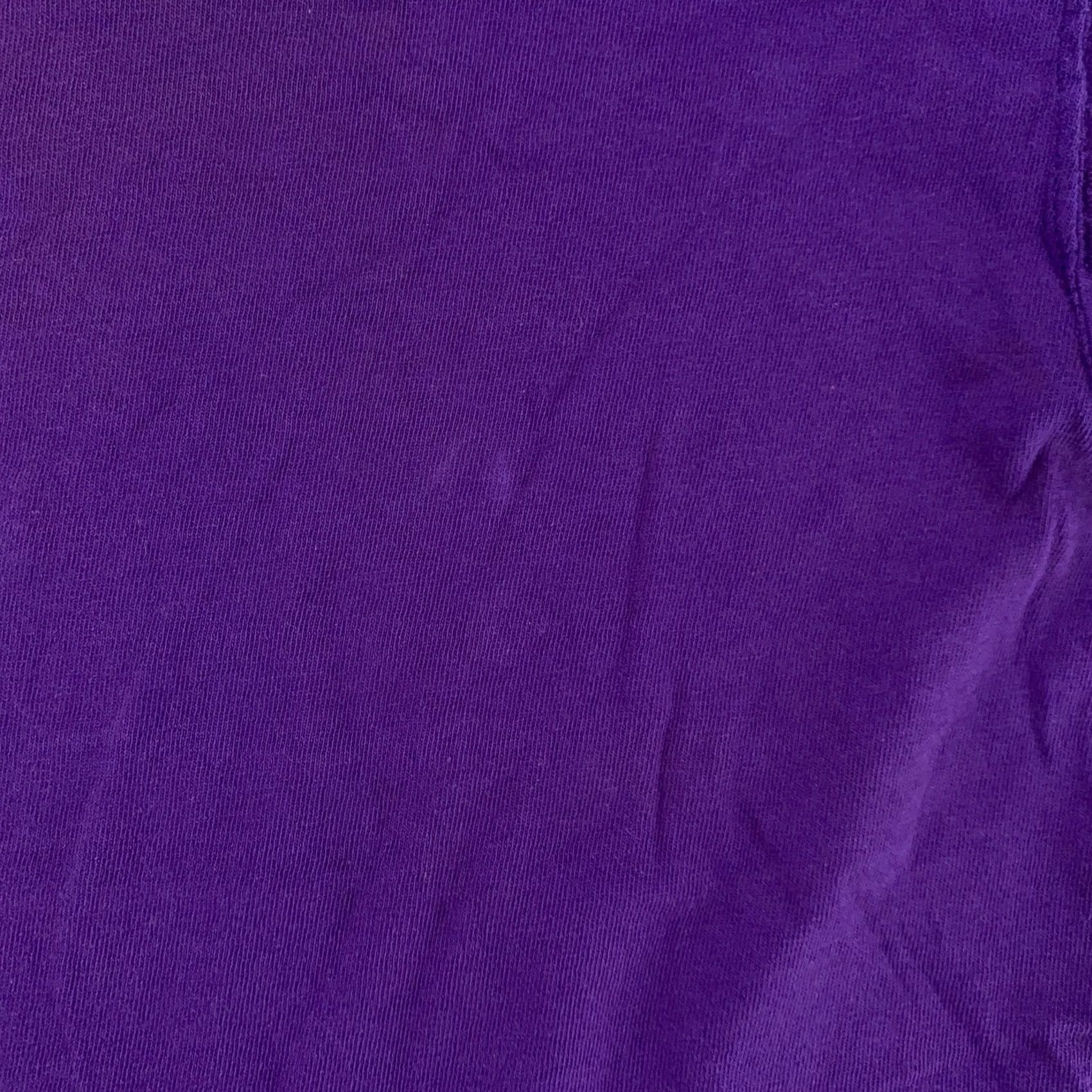 Russell Athletic VINTAGE Russell Athletic Shirt Mens M Purple 90s Crew Neck Short Sleeve Cotton Heavyweight Size US M / EU 48-50 / 2 - 2 Thumbnail