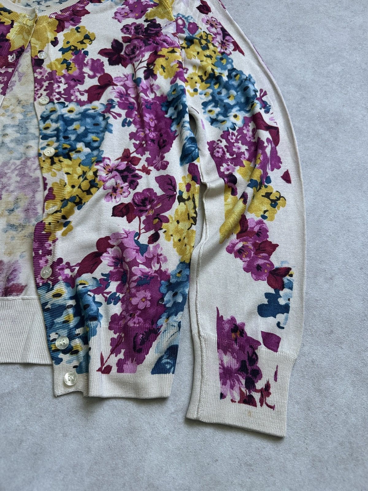 Dolce & Gabbana Archive Dolce Gabbana silk floral cardigan Size L / US 10 / IT 46 - 8 Thumbnail