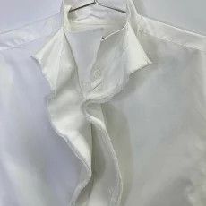 Yohji Yamamoto yohji yamamoto white cut-off frilled dress Size US S / EU 44-46 / 1 - 7 Thumbnail