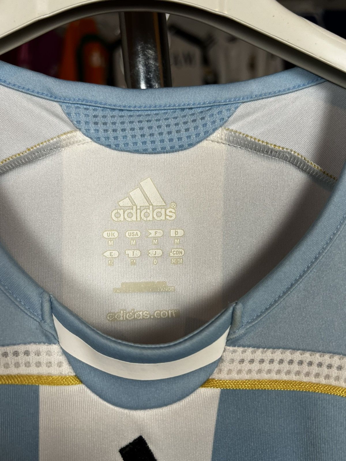 Adidas Soccer Jersey Argentina 2006/06 Lionel Messi #19 Size US L / EU 52-54 / 3 - 9 Thumbnail