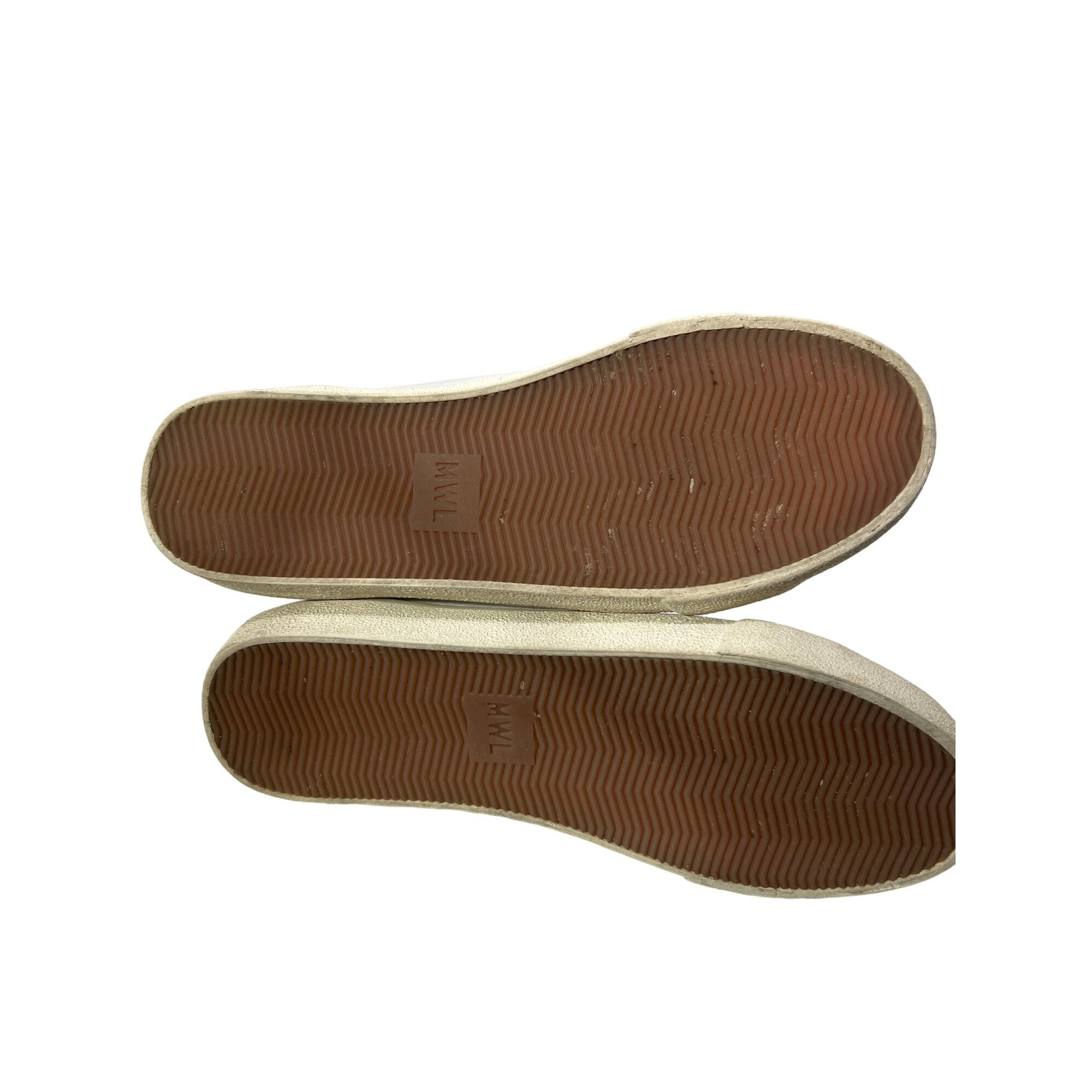 Madewell Madewell MWL High Top Sneakers White Leather Suede Brown Acc Size US 6.5 / EU 39-40 - 7 Thumbnail