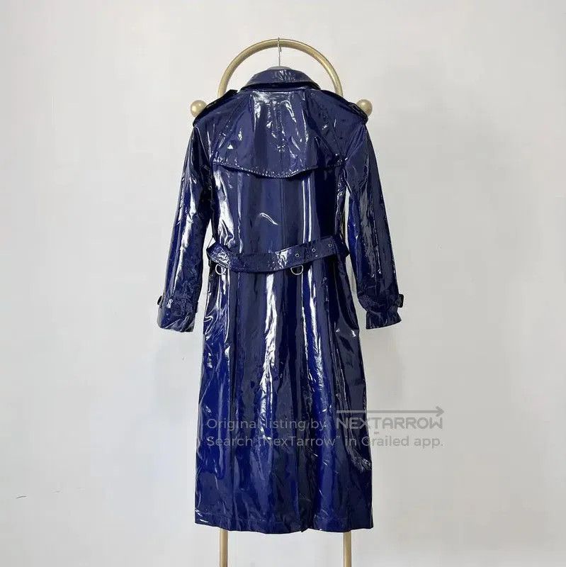 Burberry Burberry Long Purple Trench Coat for Women. Size S / US 4 / IT 40 - 6 Thumbnail