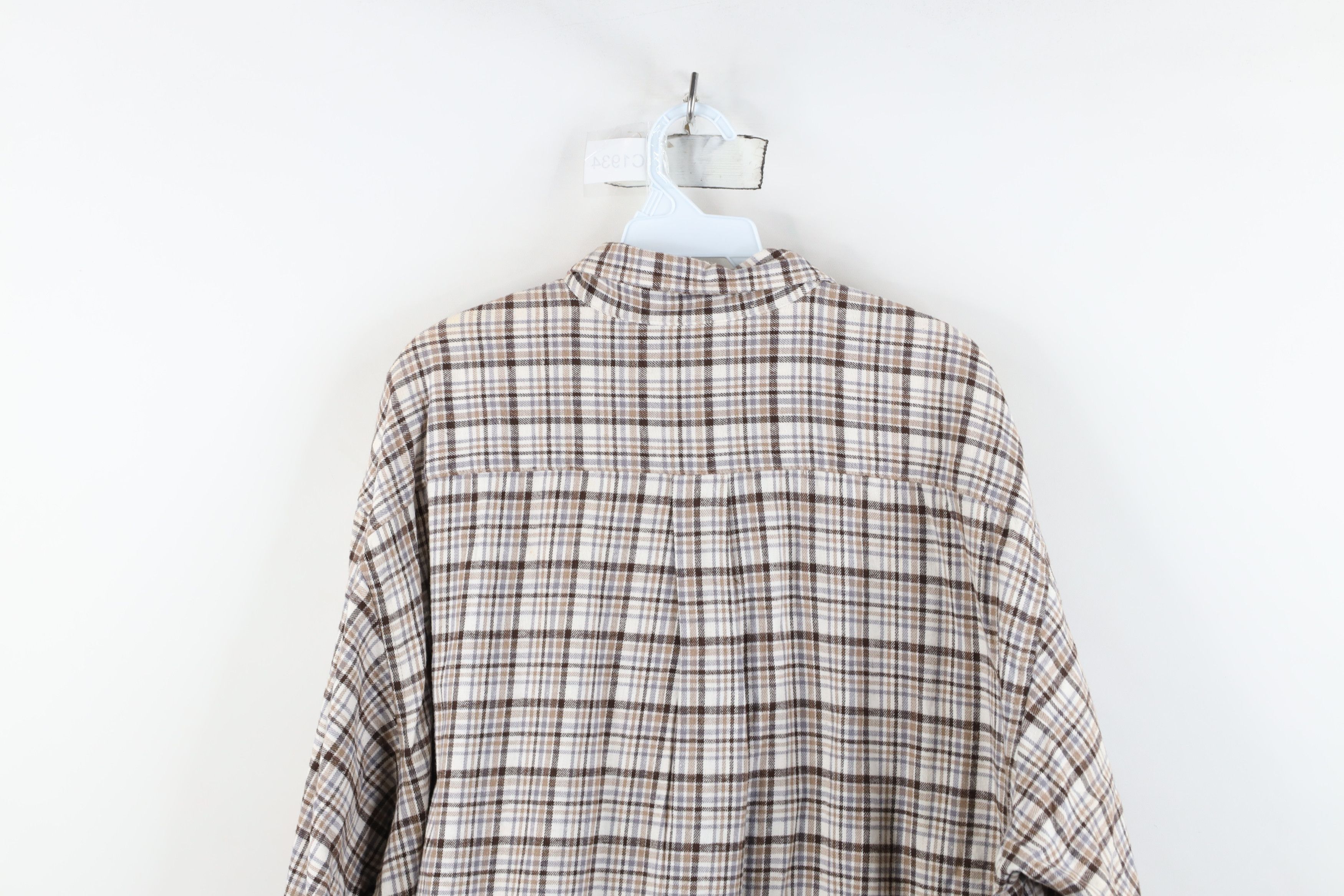 Vintage Deadstock Vintage 90s Streetwear Button Down Shirt Plaid Size US XL / EU 56 / 4 - 10 Thumbnail