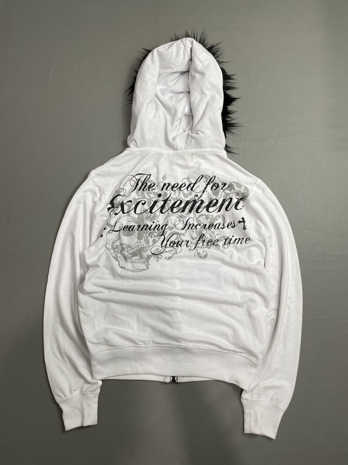 Japanese Brand Y2k poem goth wild life fur hoodie Size US S / EU 44-46 / 1 - 3 Thumbnail