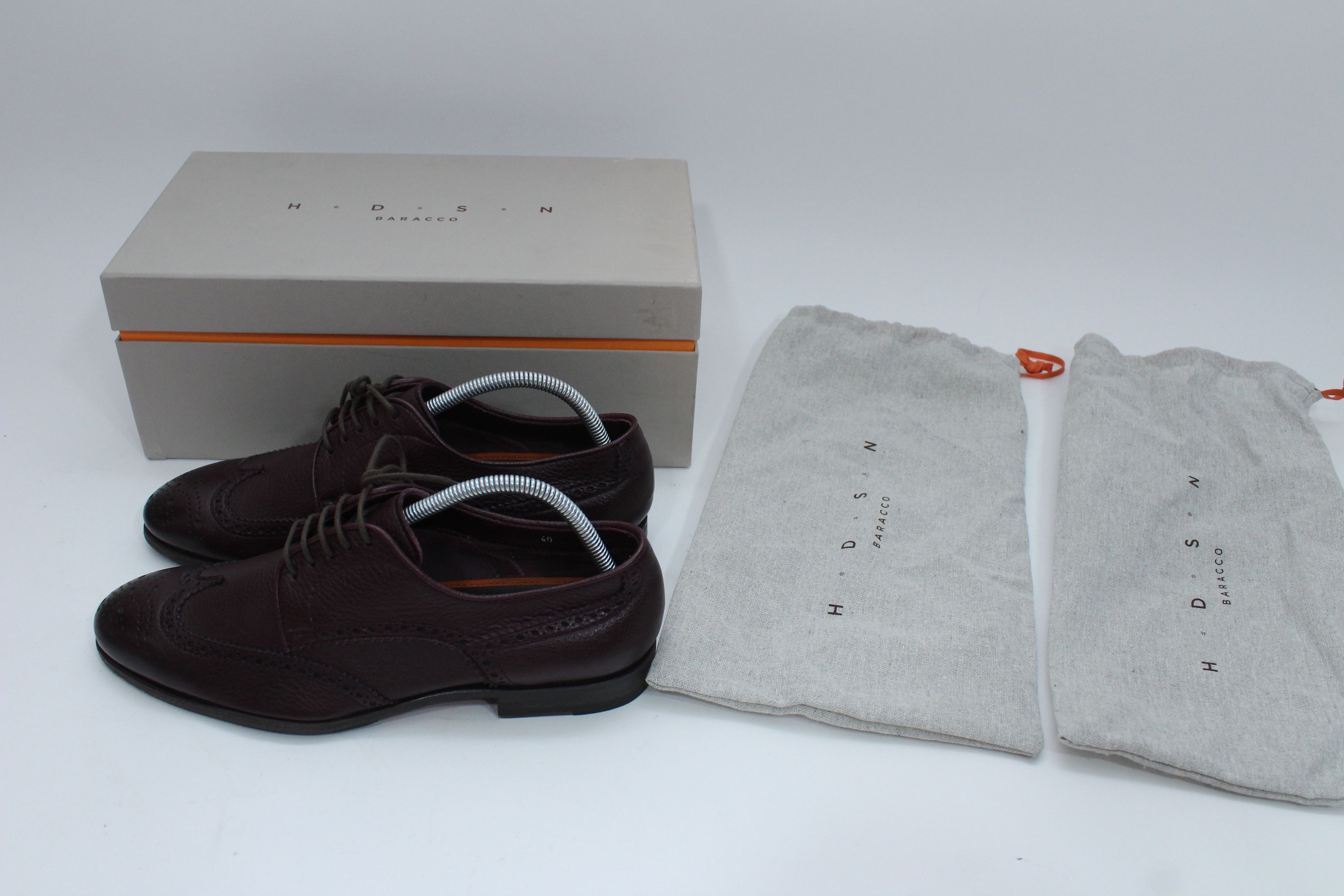 Leather HDSN Baracco Casual Leather Shoes Size 40 Made In Italy Size US 7 / EU 40 - 6 Thumbnail