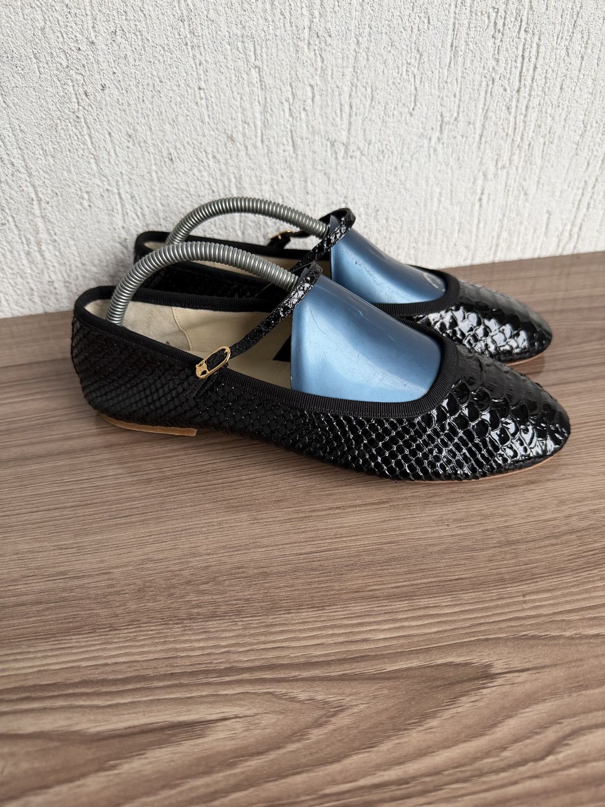 Celine Mary jane ballet python stamped flats Size US 9 / IT 39 - 5 Thumbnail