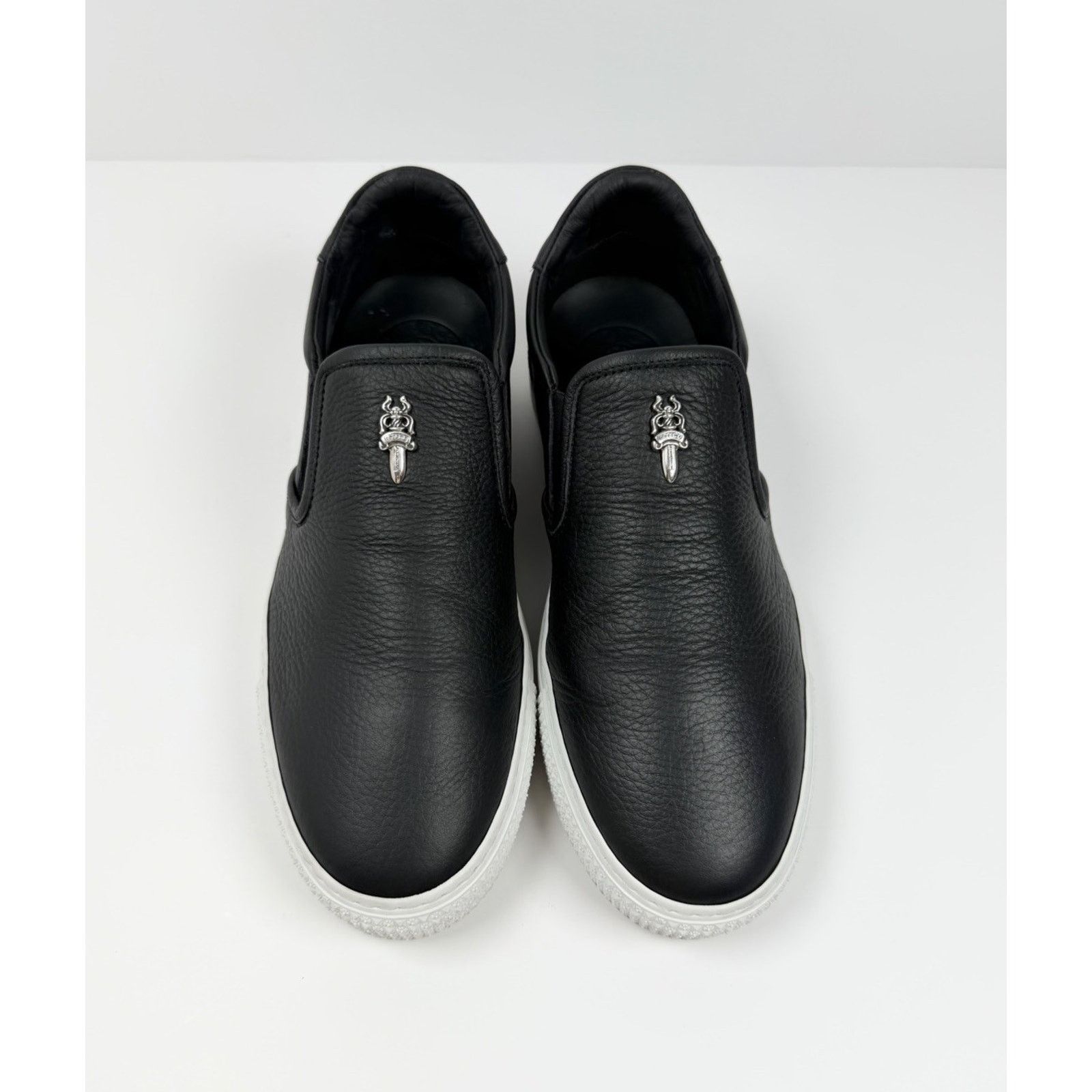 Chrome Hearts Size 7UK/8US - Chrome Hearts Dagger Leather Slip On Sneakers Size US 8 / EU 41 - 4 Thumbnail