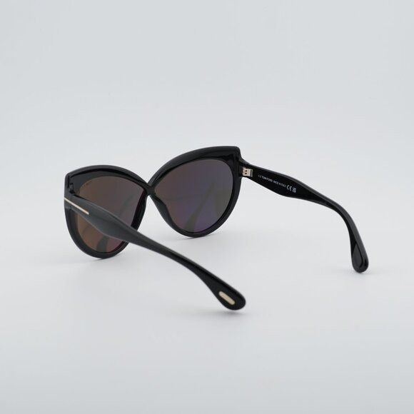 Tom Ford Tom Ford Beatrice FT1196 01A Sunglasses Black Butterfly Fram Size ONE SIZE - 3 Thumbnail