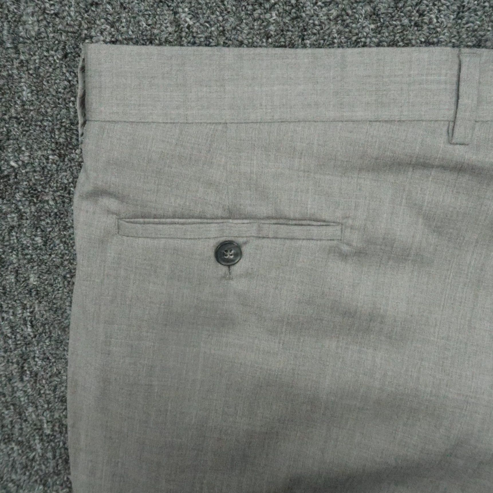 Peter Millar Peter Millar Pants Men 40x30 Gray Wool Chino Trousers Flat Front Casual Business 40 In Belt Loops Slashing Pockets Stretch Mens Size US 40 / EU 56 - 6 Thumbnail