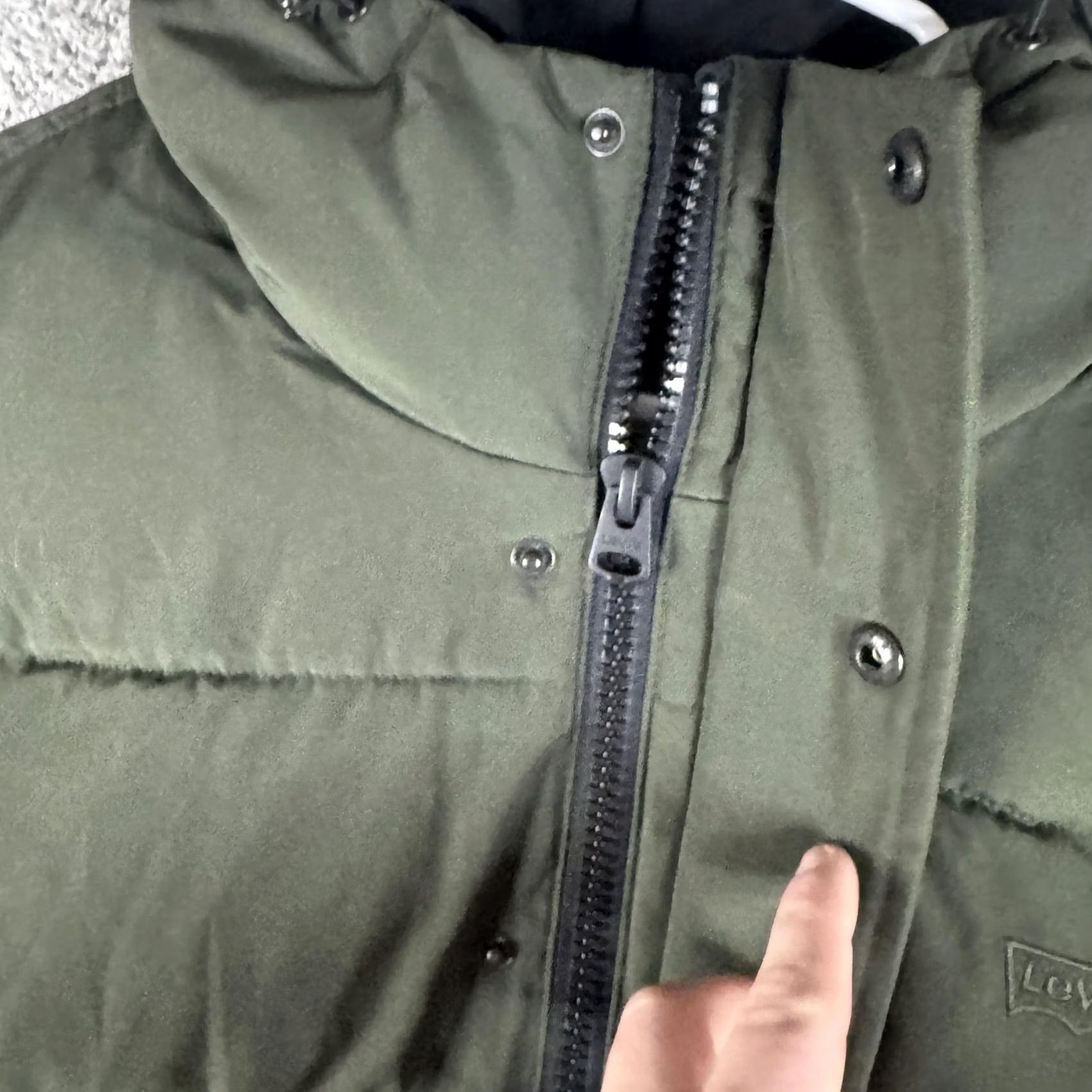 Levi's Levi's Coat Mens XL Green Hooded Long Puffer Insulated Winter LM1RP332 Size US XL / EU 56 / 4 - 6 Thumbnail