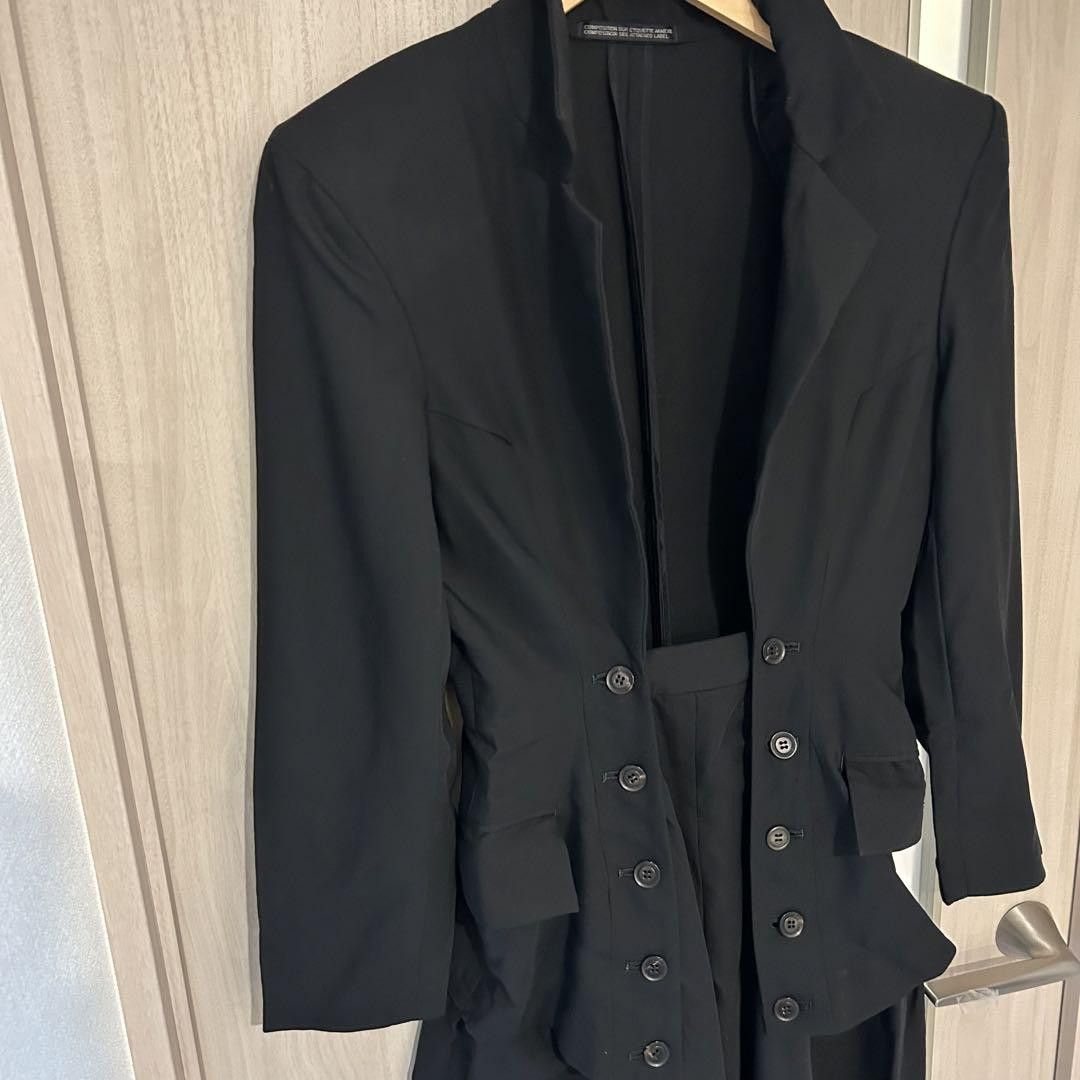 Yohji Yamamoto Yohji Yamamoto Femme black wool gabari jumpsuit Size US S / EU 44-46 / 1 - 3 Thumbnail