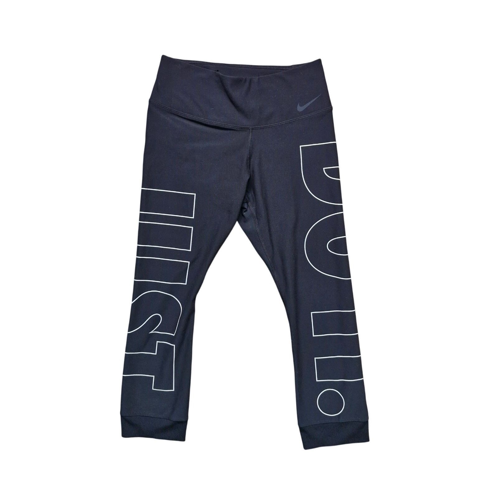 Nike Nike “Just Do It” Crop Logo Leggings Women’s Size S Black Size 27" / US 4 / IT 40 - 1 Thumbnail