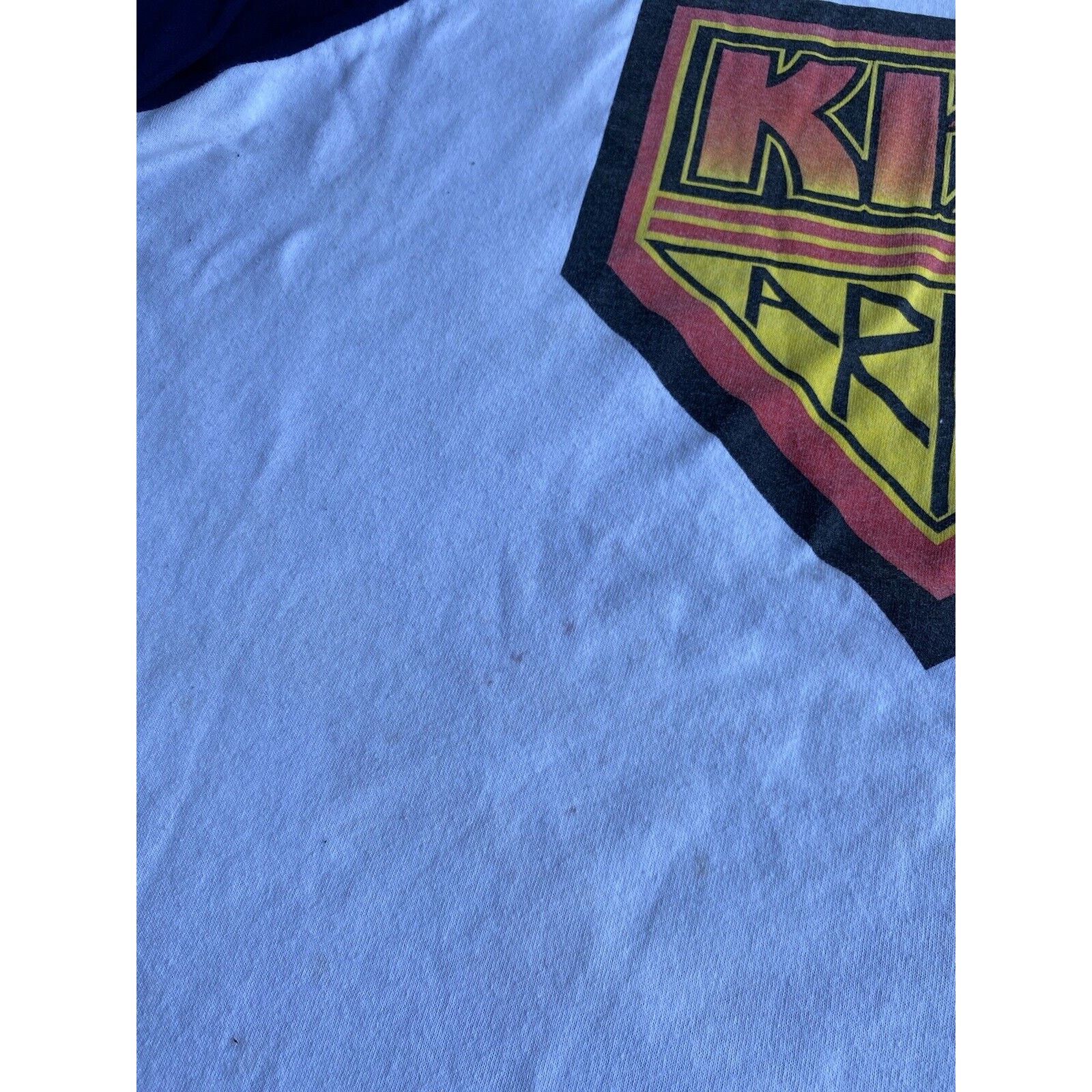 Band Tees Vintage 90’s KISS Army 1996 Concert Raglan Shirt XL Stained Size US XL / EU 56 / 4 - 5 Thumbnail