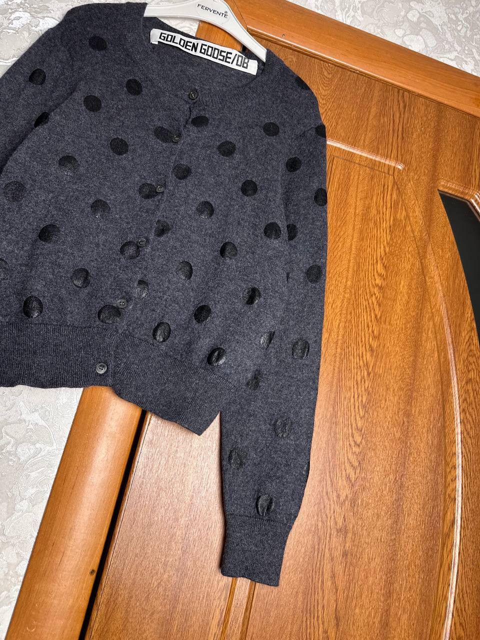 Golden Goose Golden Goose Deluxe Brand Wool Cropped Cardigan Polka Dot Size M / US 6-8 / IT 42-44 - 5 Thumbnail