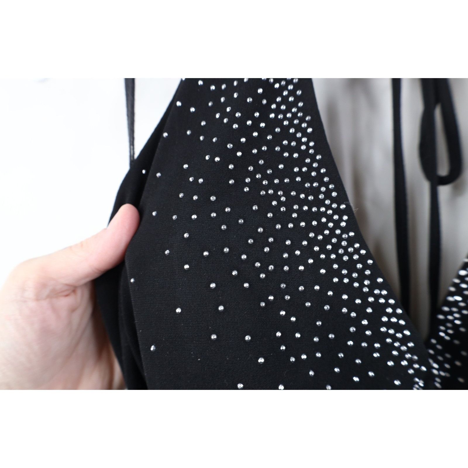 Vintage Vintage 90s Y2K Babydoll Sequin Fairy Halter Top Dress Size M / US 6-8 / IT 42-44 - 6 Thumbnail