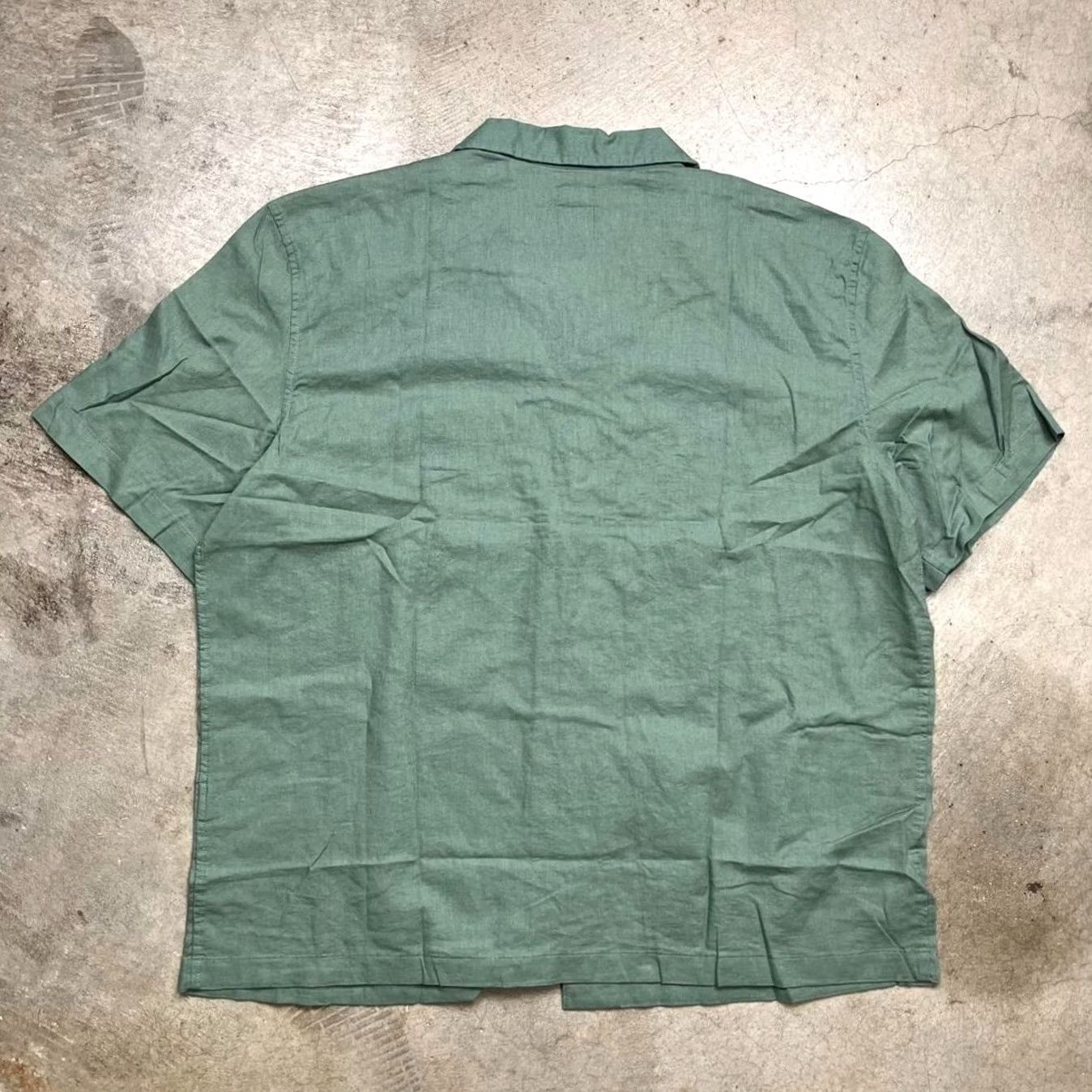 Gap VINTAGE? No. NWT Gap linen camp collar button shirt green mens large preppy Size US L / EU 52-54 / 3 - 5 Thumbnail