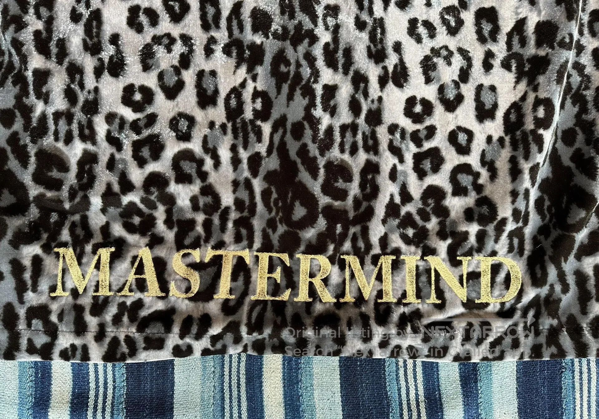 Mastermind Japan leopard print embroidered velvet jacket MMJ. Size US M / EU 48-50 / 2 - 4 Thumbnail